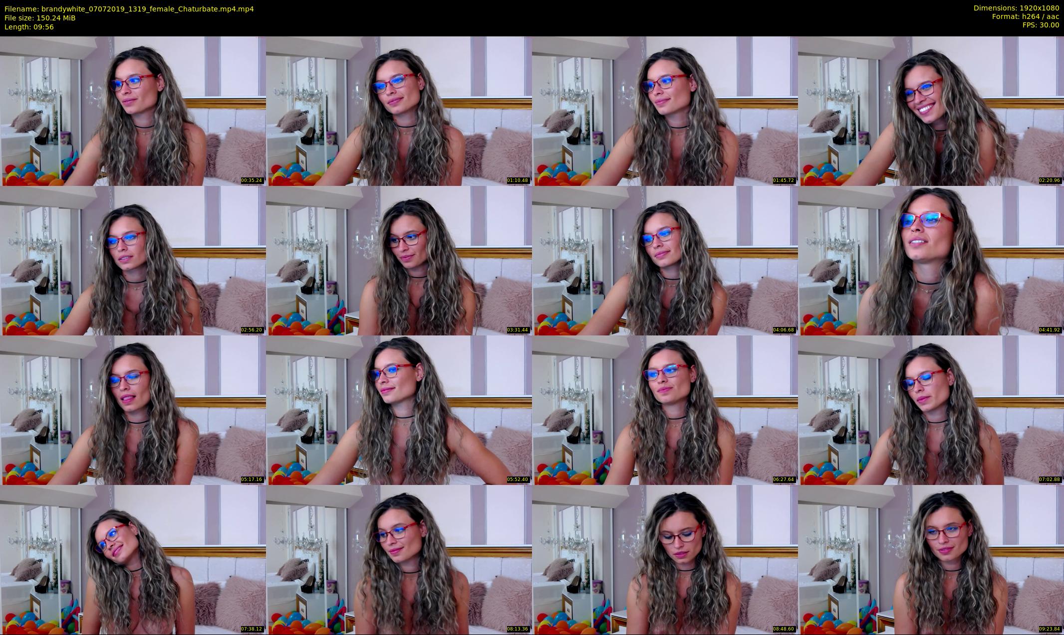 brandywhite — 10 minute Chaturbate female cam show recording, 1080p, Jul 7, 2019