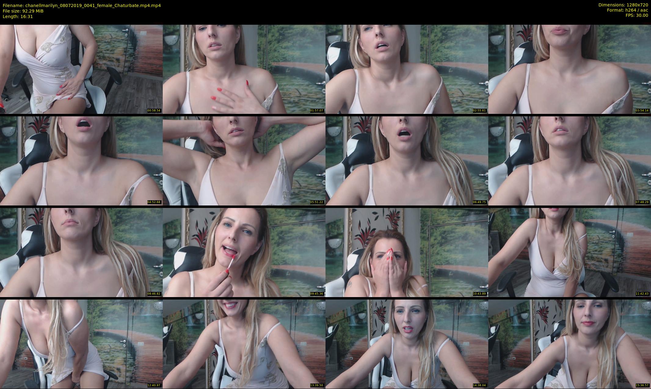 chanellmarilyn — 17 minute Chaturbate female cam show recording, 720p, Jul 8, 2019