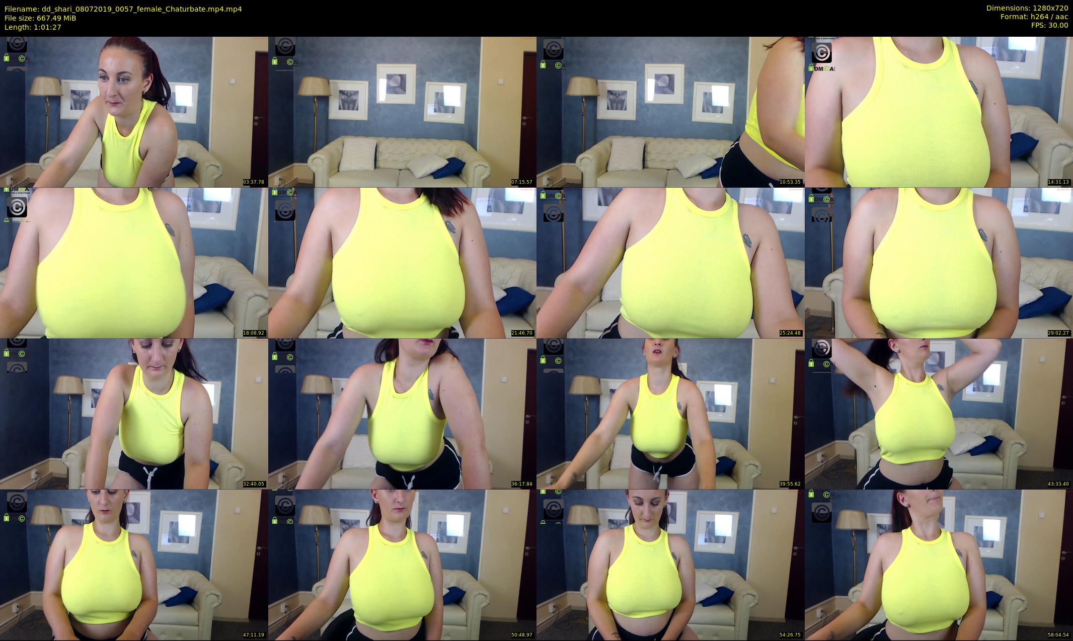 dd_shari — 62 minute Chaturbate female cam show recording, 720p, Jul 8, 2019