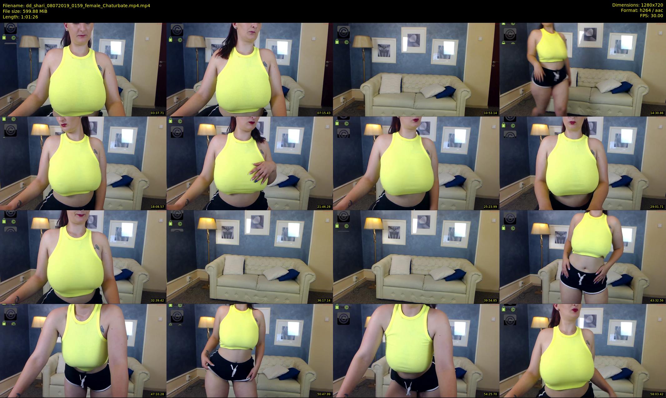 dd_shari — 62 minute Chaturbate female cam show recording, 720p, Jul 8, 2019