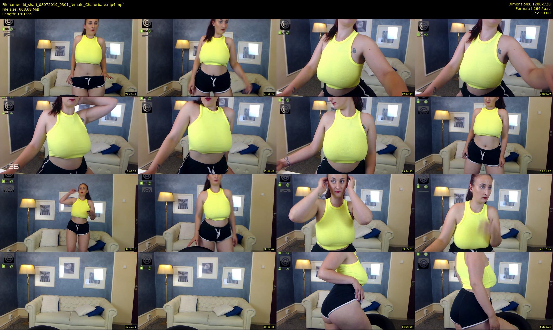 dd_shari — 62 minute Chaturbate female cam show recording, 720p, Jul 8, 2019