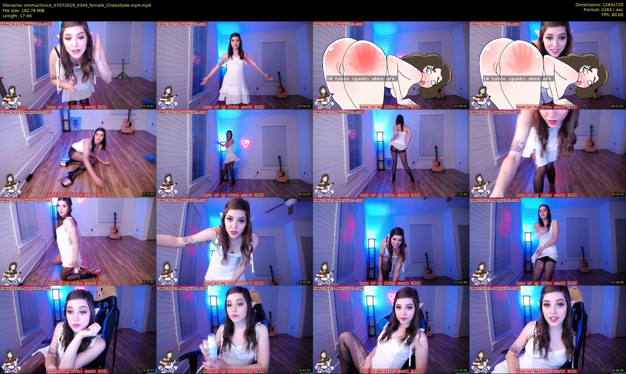 emmachoice — 18 minute Chaturbate female cam show recording, 720p, Jul 7, 2019