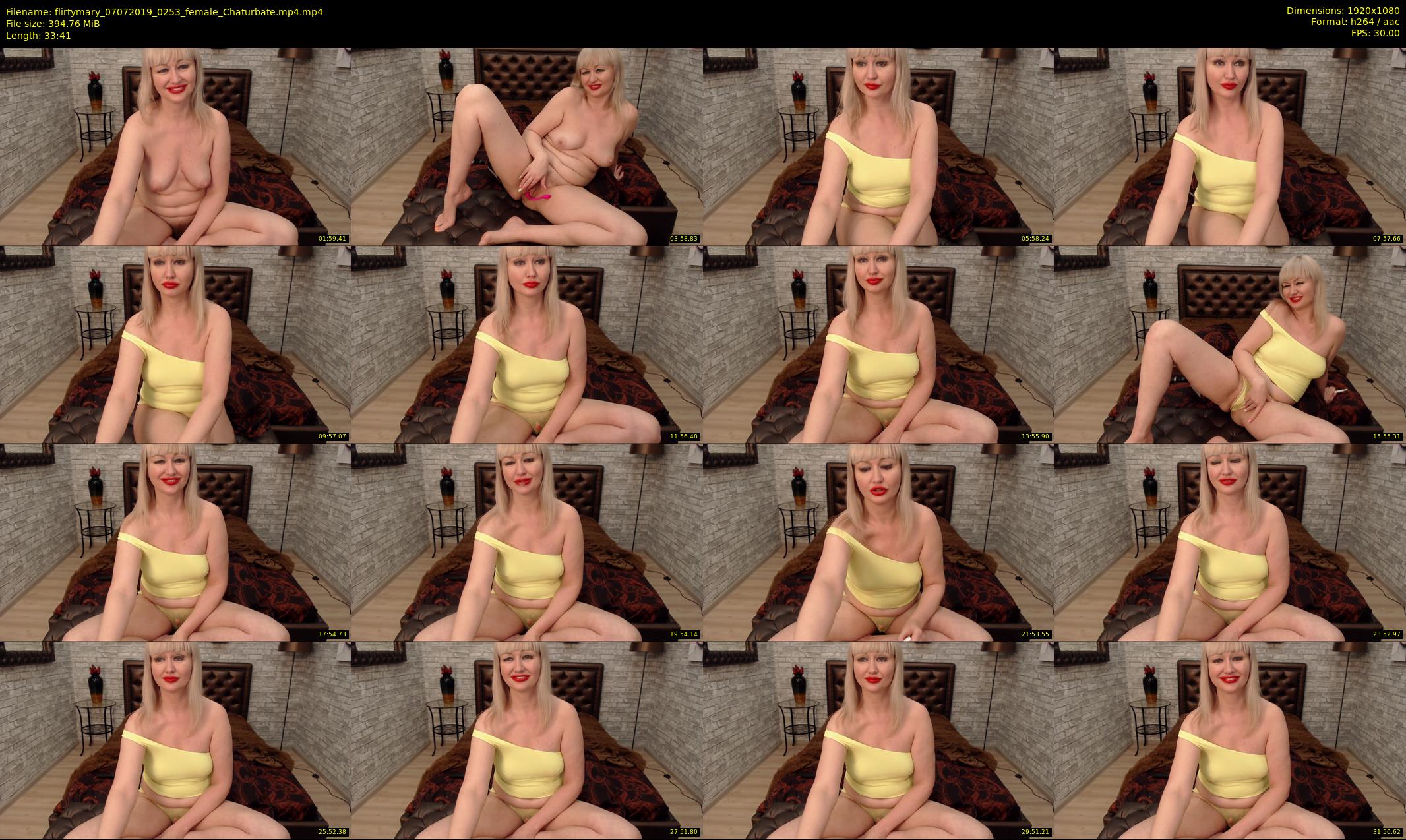 flirtymary — 34 minute Chaturbate female cam show recording, 1080p, Jul 7, 2019