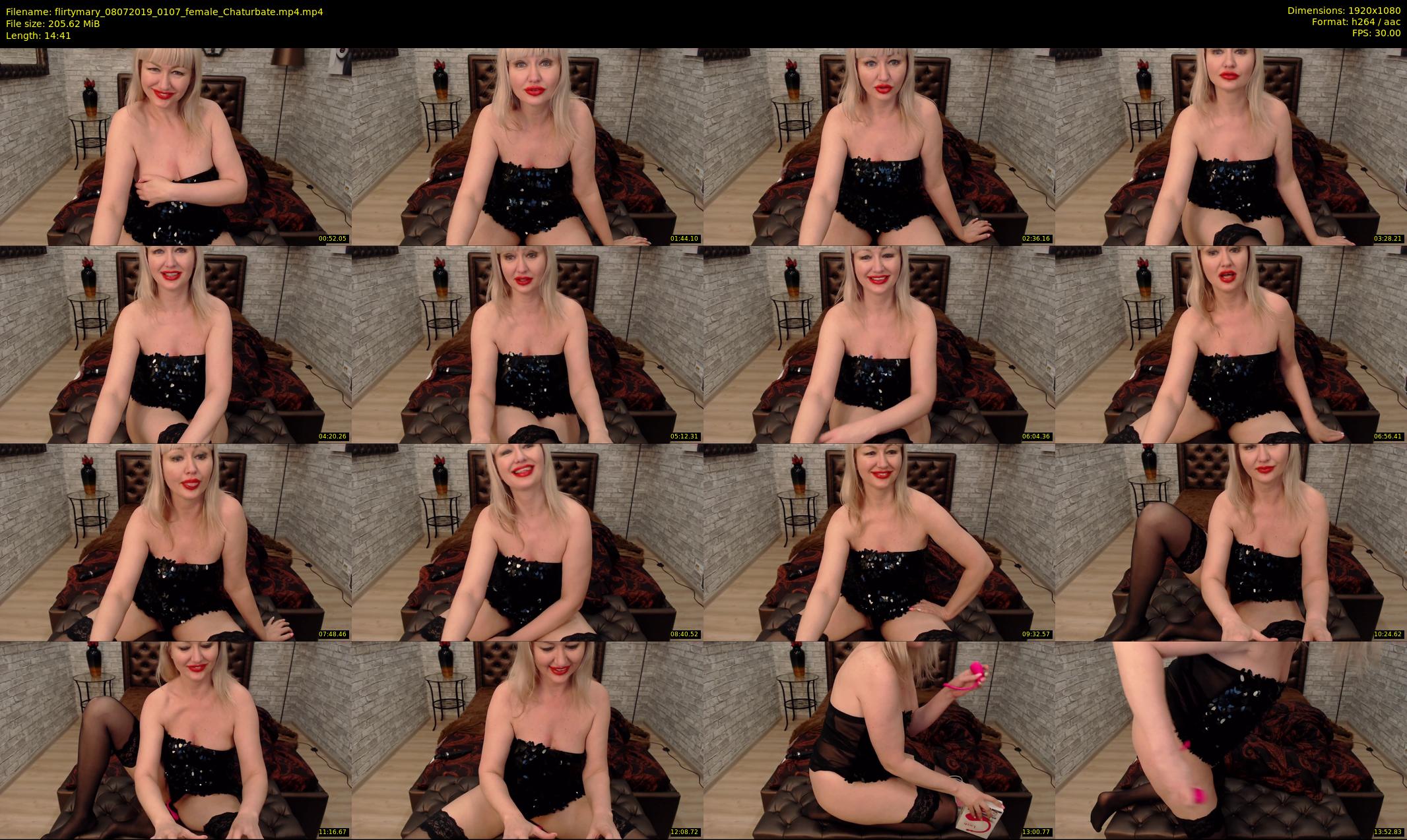 flirtymary — 15 minute Chaturbate female cam show recording, 1080p, Jul 8, 2019