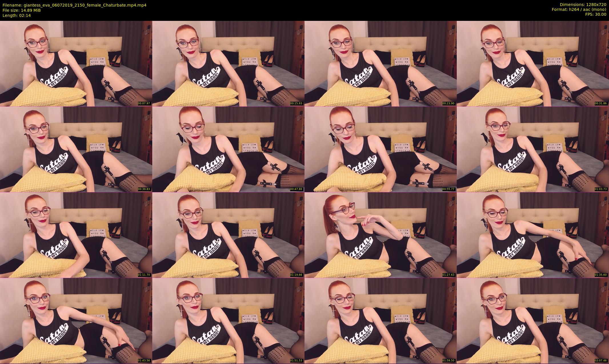 giantess_eva — 3 minute Chaturbate female cam show recording, 720p, Jul 6, 2019