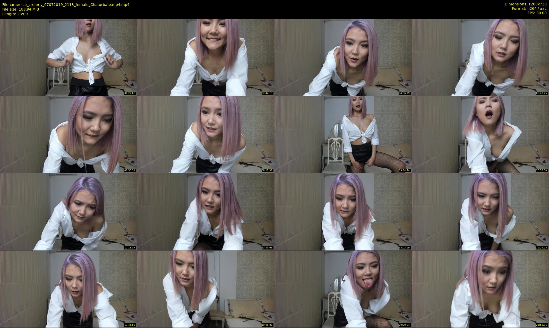 ice_creamy — 24 minute Chaturbate female cam show recording, 720p, Jul 7, 2019
