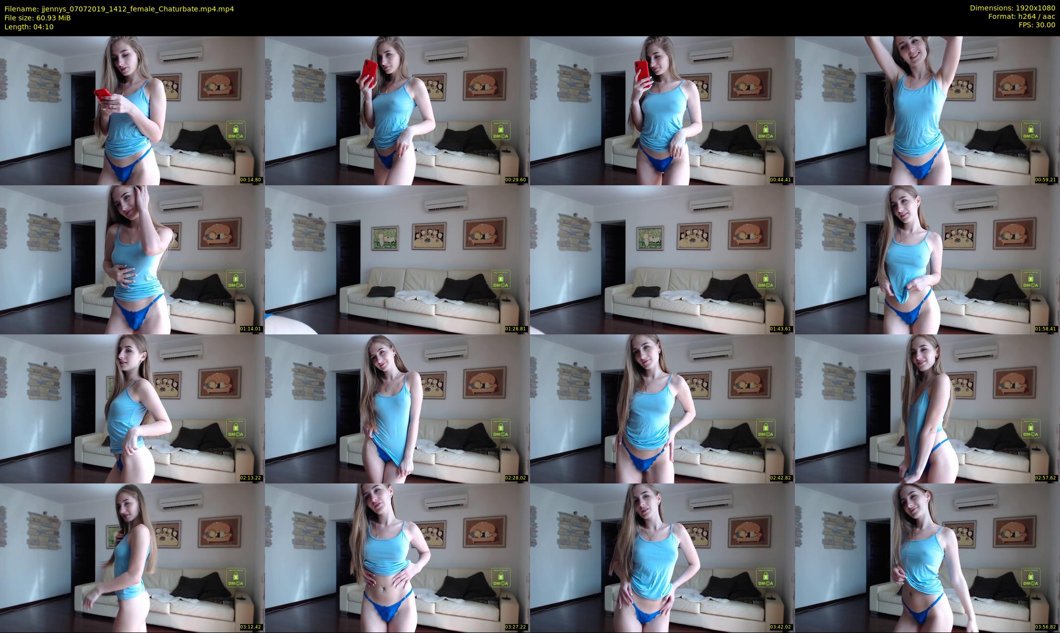 jjennys — 5 minute Chaturbate female cam show recording, 1080p, Jul 7, 2019
