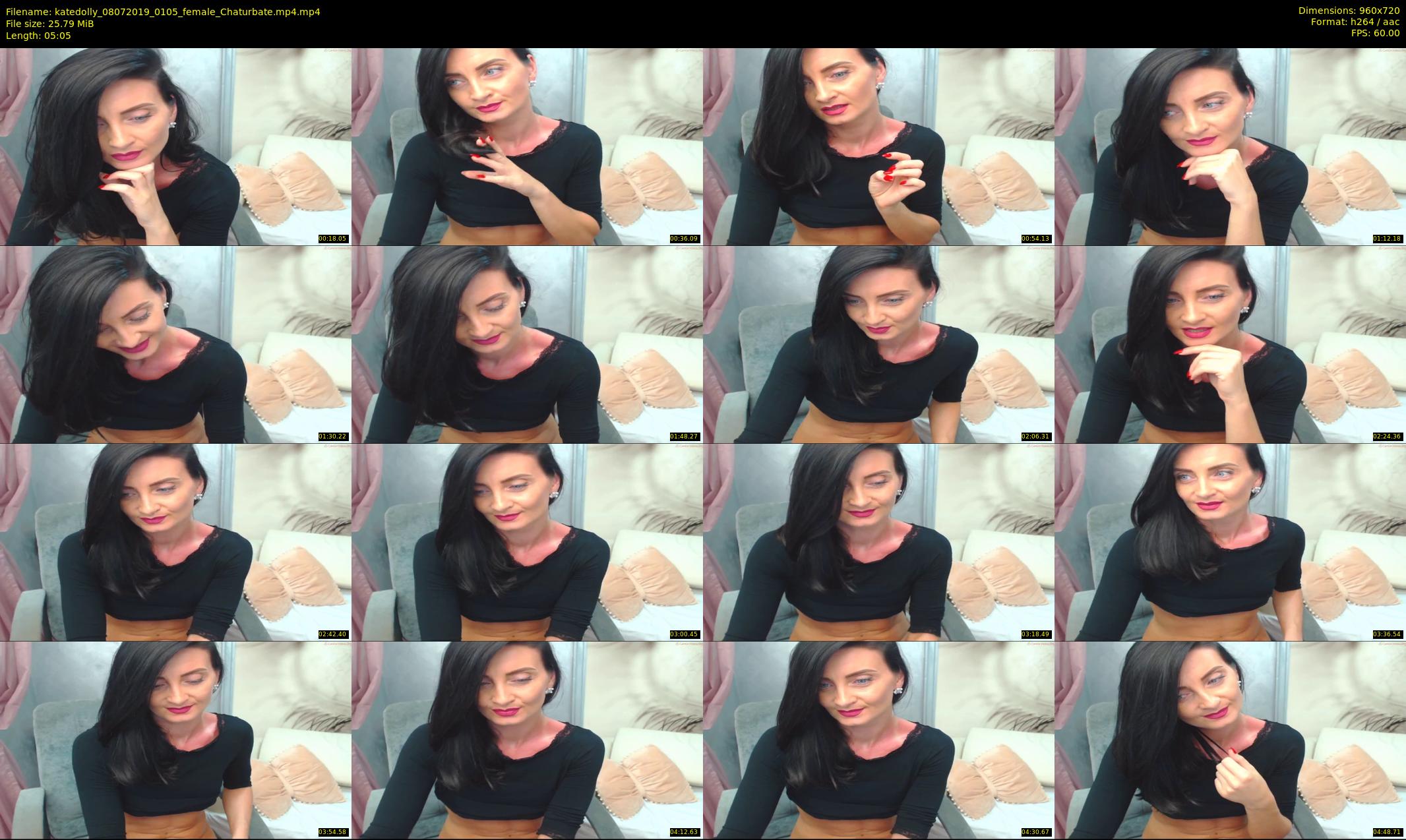 katedolly — 6 minute Chaturbate female cam show recording, 720p, Jul 8, 2019