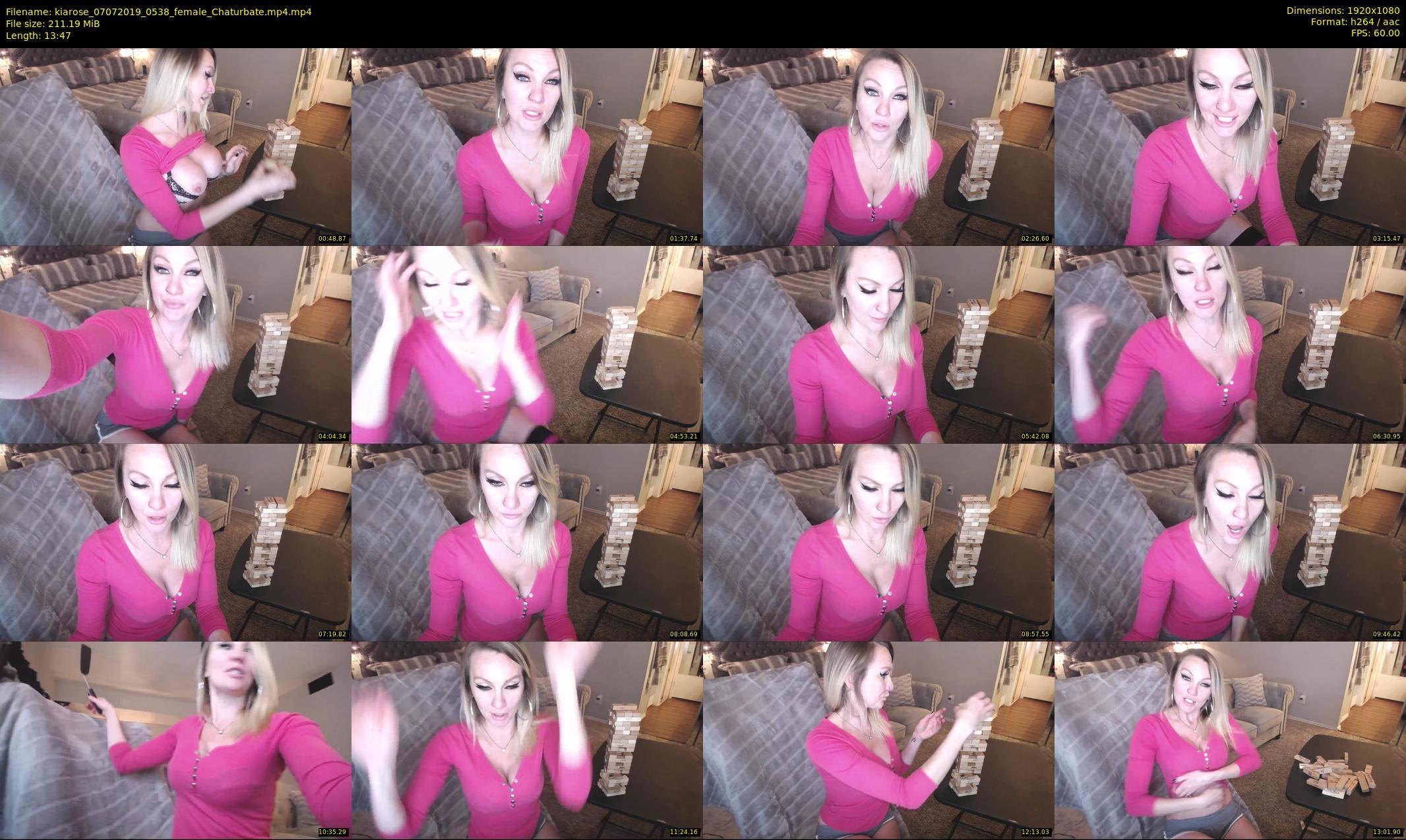 kiarose — 14 minute Chaturbate female cam show recording, 1080p, Jul 7, 2019