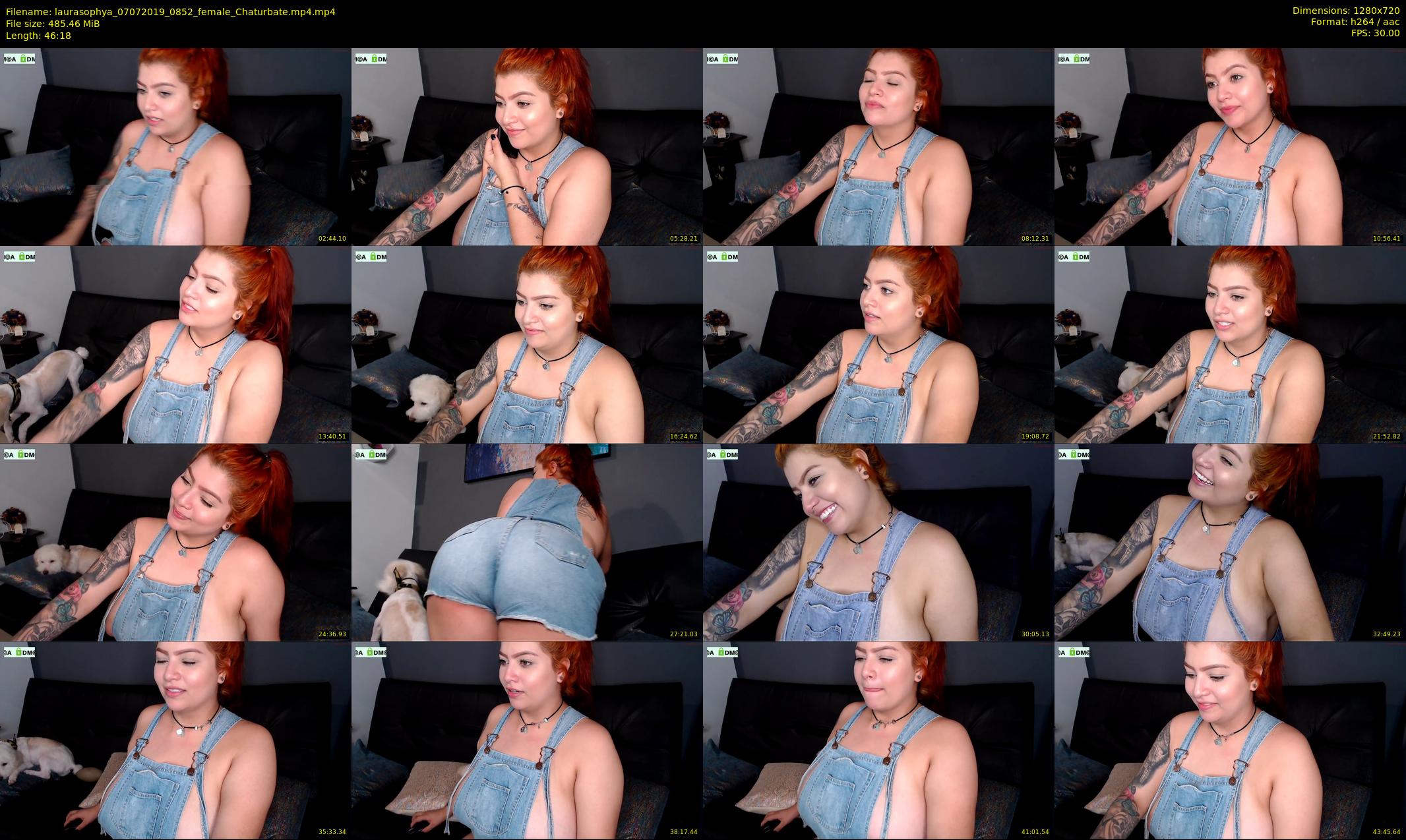 laurasophya — 47 minute Chaturbate female cam show recording, 720p, Jul 7, 2019