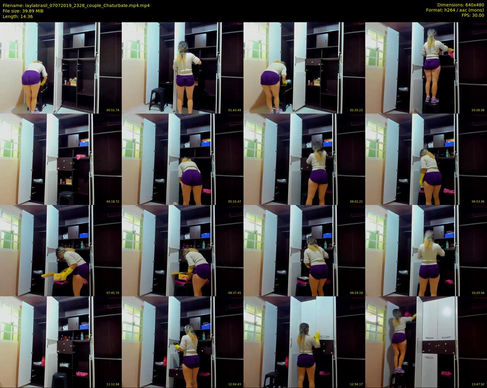laylabrasil — 15 minute Chaturbate female cam show recording, 480p, Jul 7, 2019