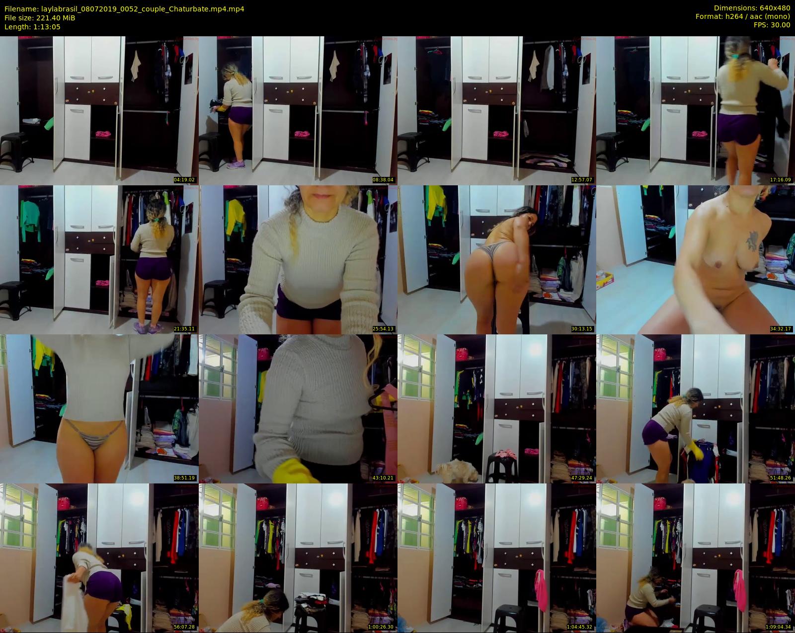 laylabrasil — 74 minute Chaturbate female cam show recording, 480p, Jul 8, 2019
