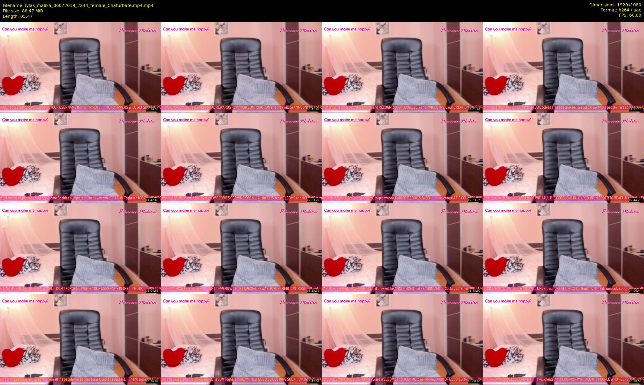 lylas_malika — 6 minute Chaturbate female cam show recording, 1080p, Jul 6, 2019