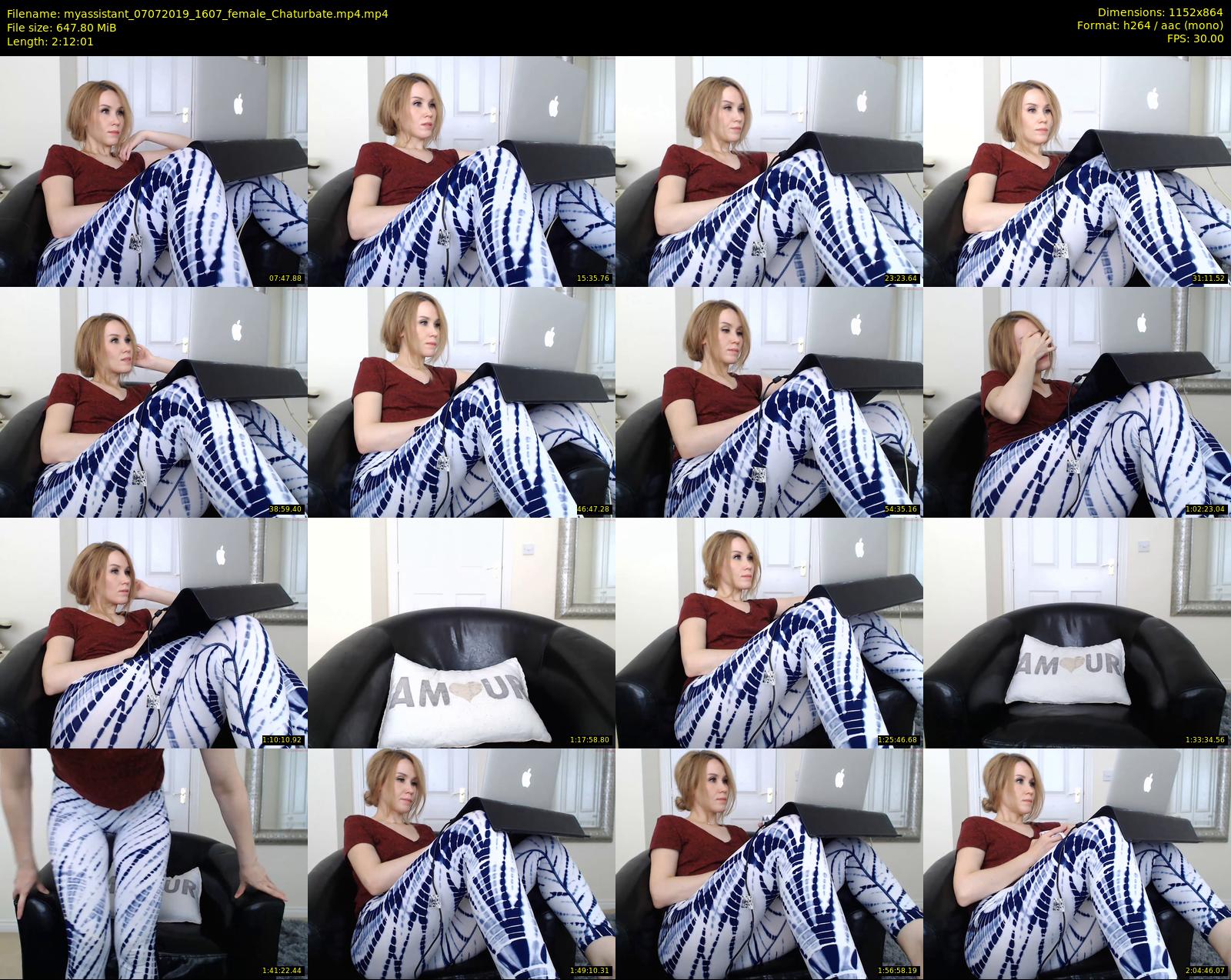 myassistant — 133 minute Chaturbate female cam show recording, 720p, Jul 7, 2019