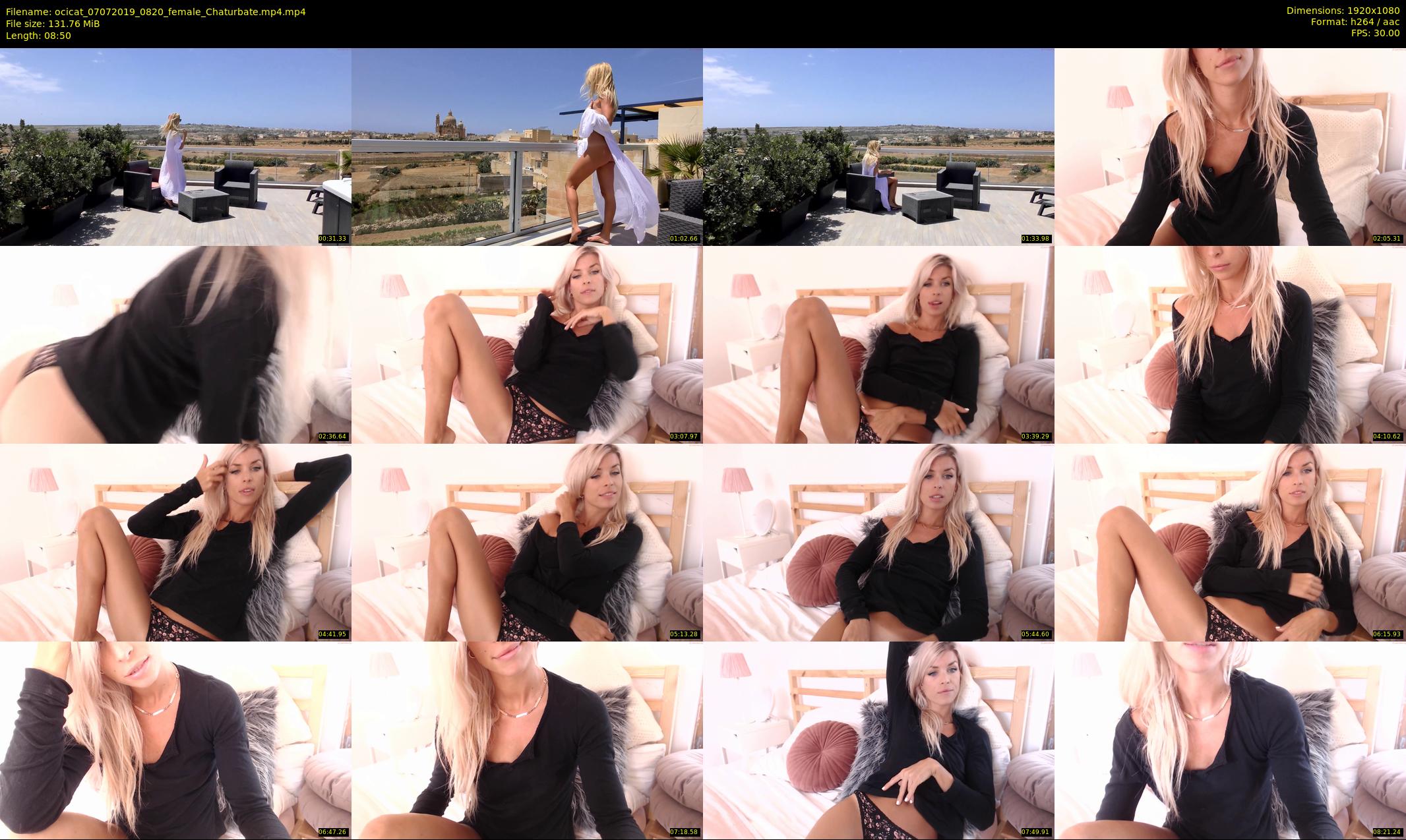 ocicat — 9 minute Chaturbate female cam show recording, 1080p, Jul 7, 2019