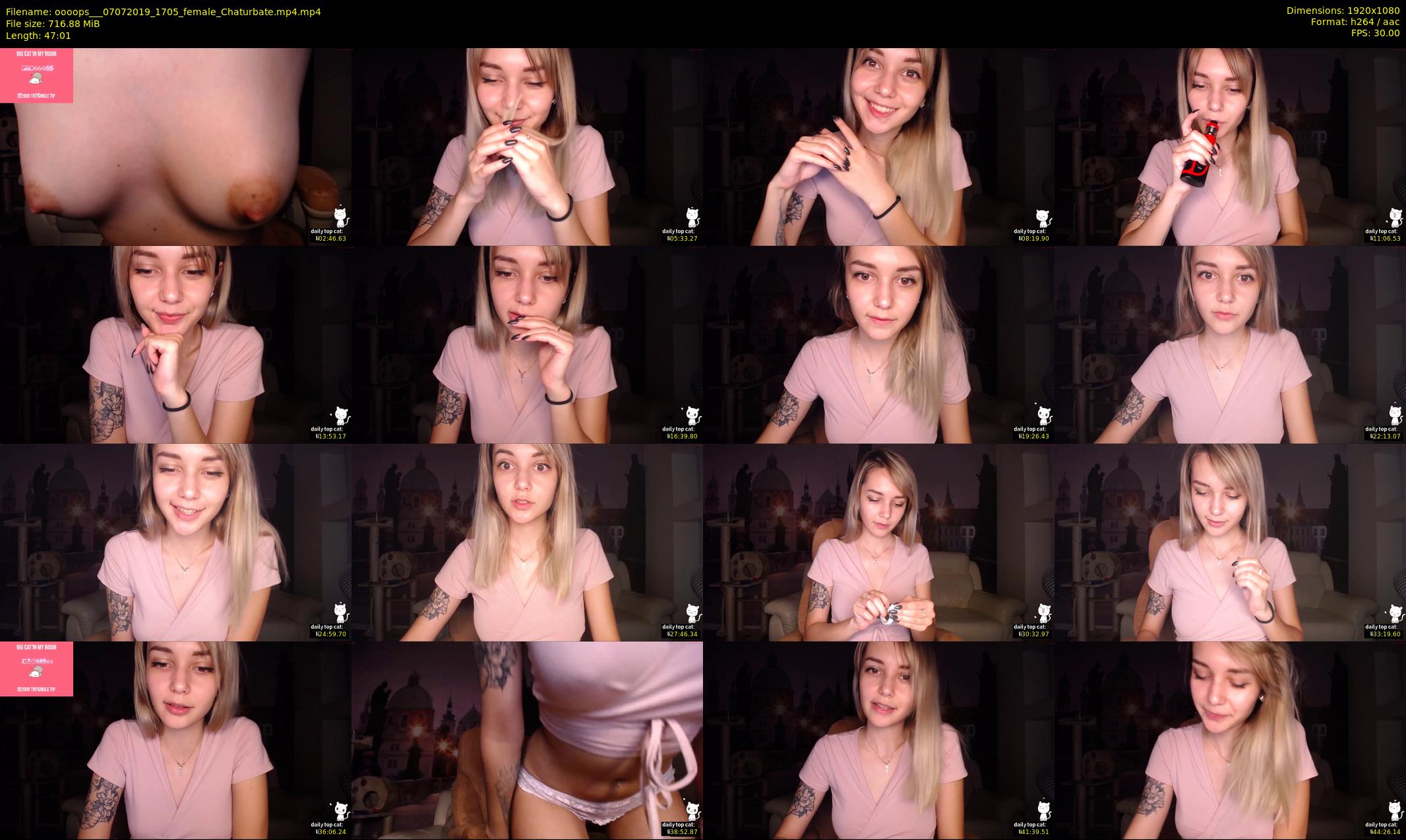 oooops__ — 48 minute Chaturbate female cam show recording, 1080p, Jul 7, 2019