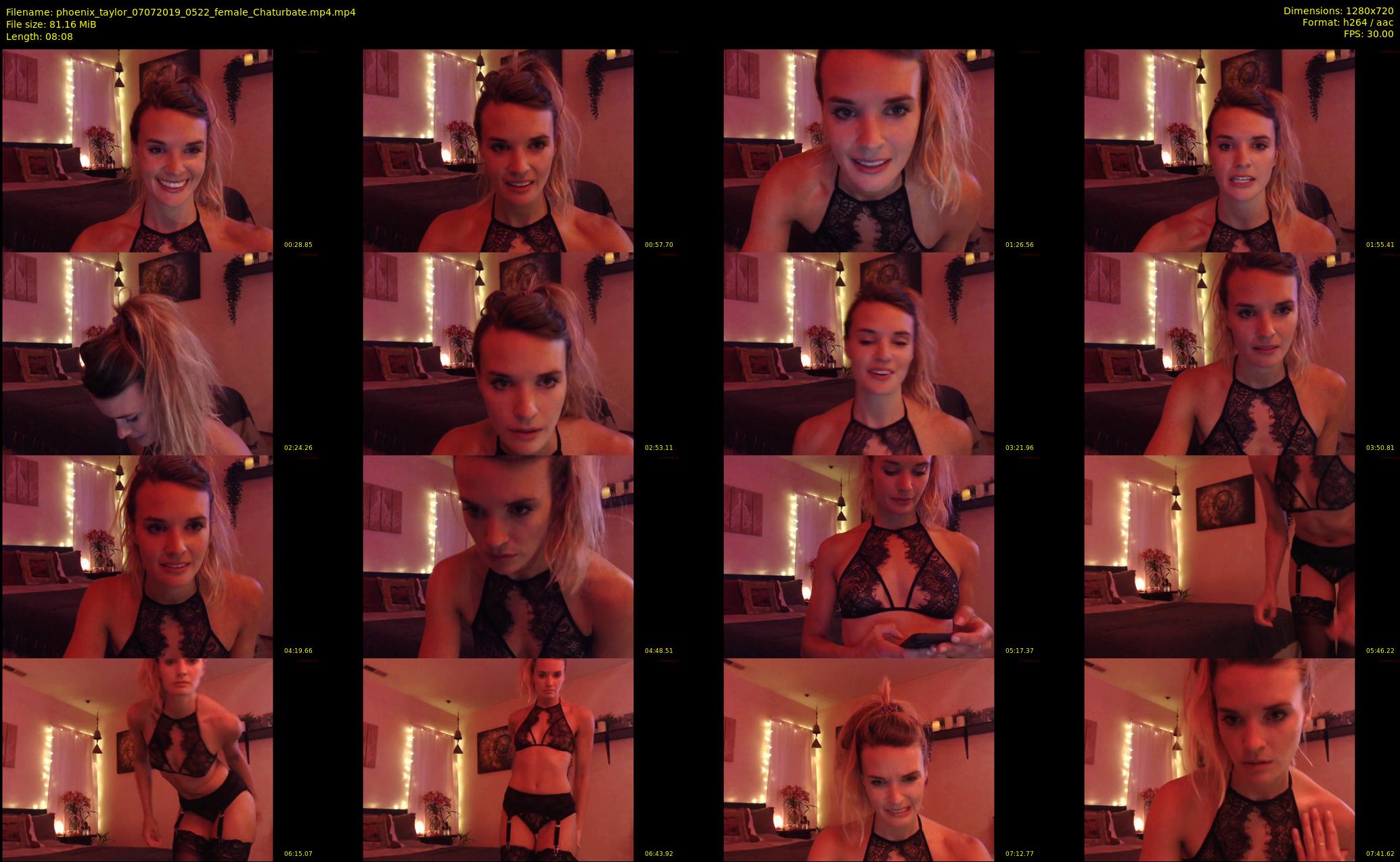 phoenix_taylor — 9 minute Chaturbate female cam show recording, 720p, Jul 7, 2019