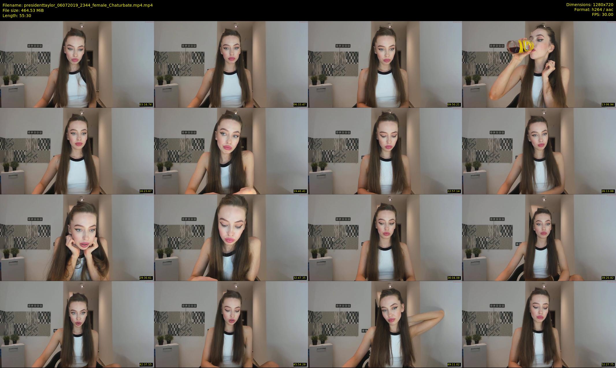 presidenttaylor — 56 minute Chaturbate female cam show recording, 720p, Jul 6, 2019