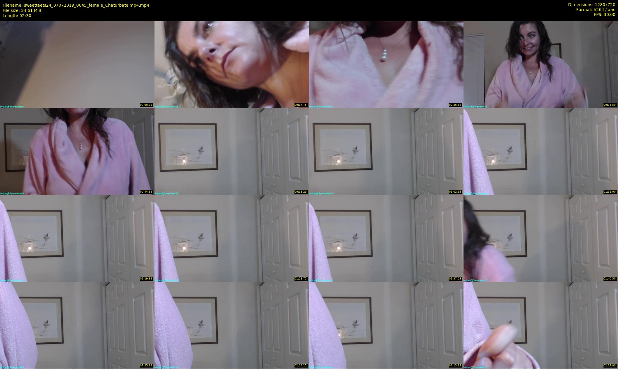 sweetteets24 — 3 minute Chaturbate female cam show recording, 720p, Jul 7, 2019