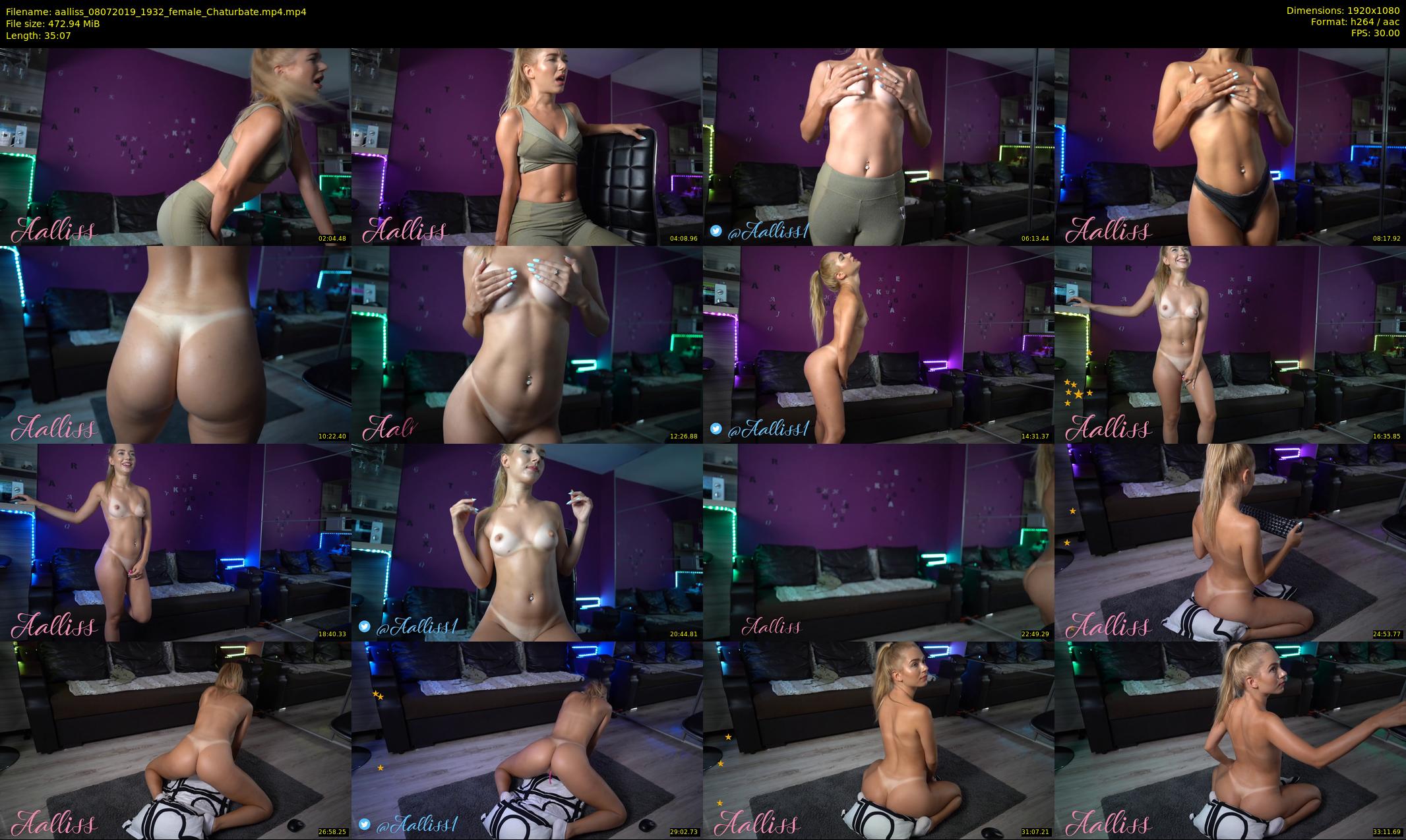 aalliss — 36 minute Chaturbate female cam show recording, 1080p, Jul 8, 2019