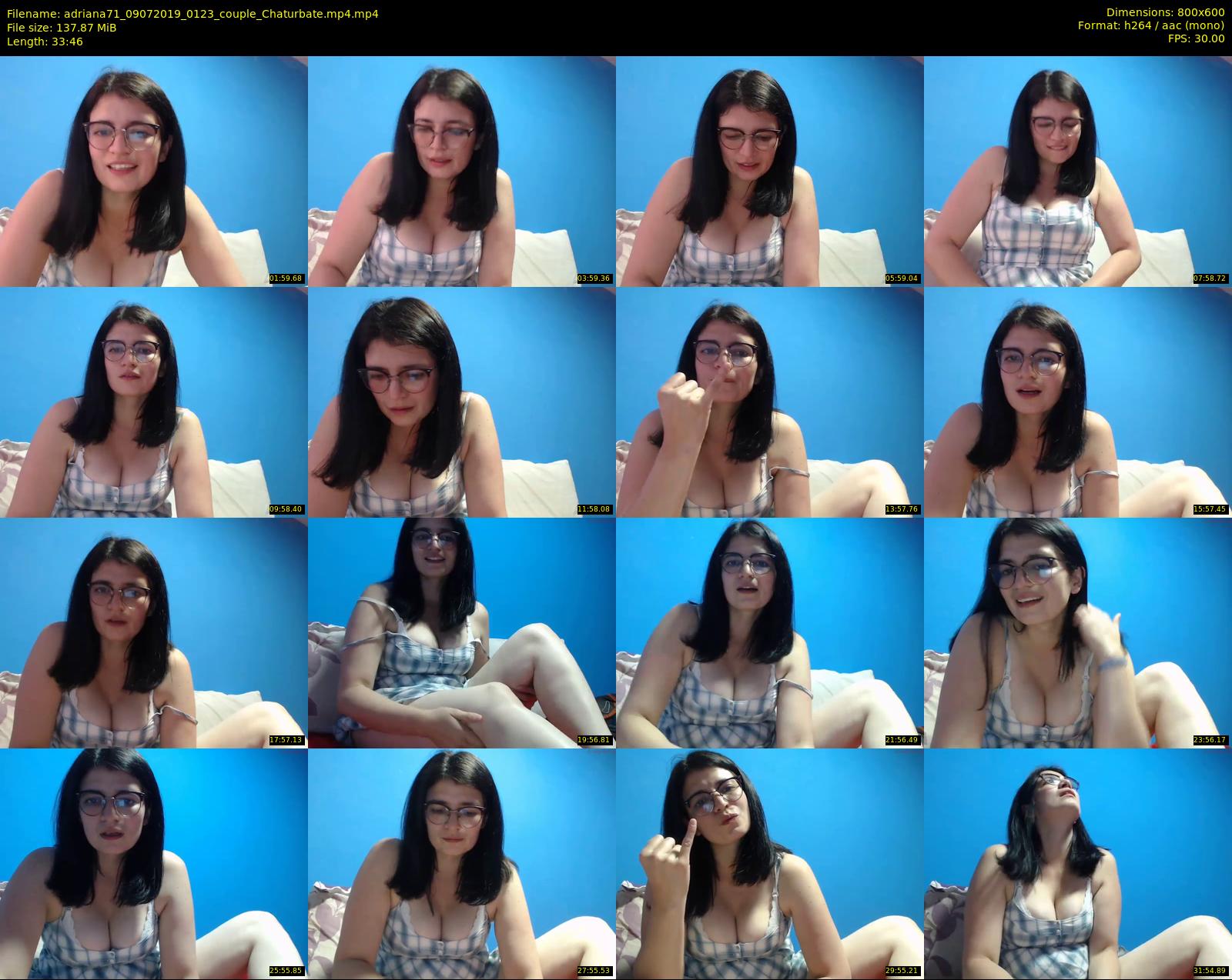 adriana71 — 34 minute Chaturbate couple cam show recording, 480p, Jul 9, 2019