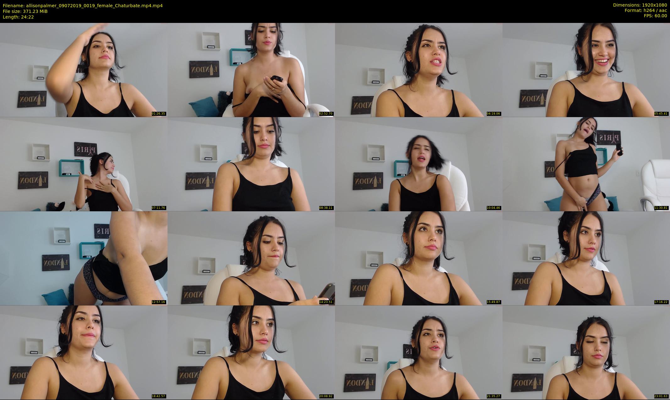 allisonpalmer — 25 minute Chaturbate female cam show recording, 1080p, Jul 9, 2019