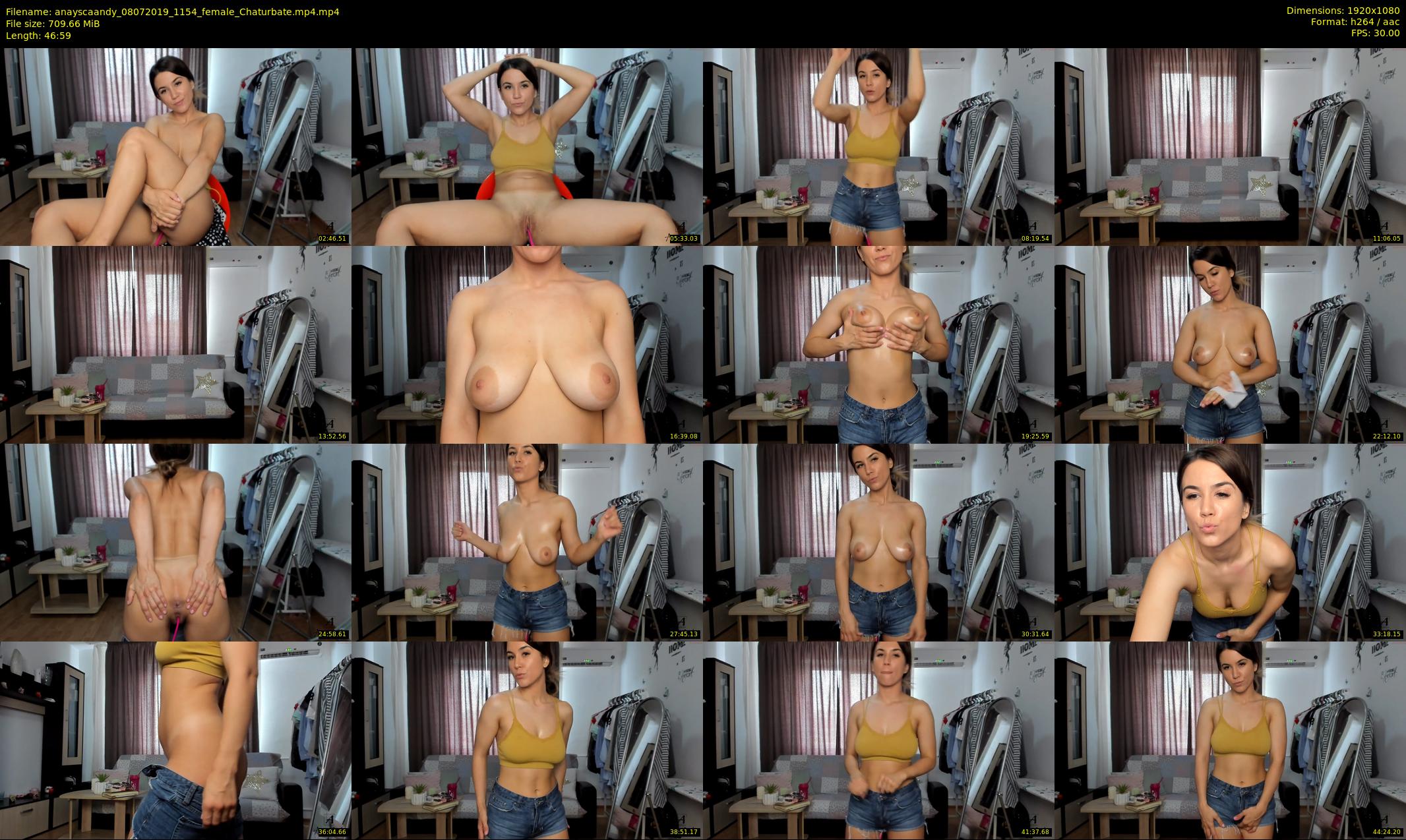 anayscaandy — 47 minute Chaturbate female cam show recording, 1080p, Jul 8, 2019