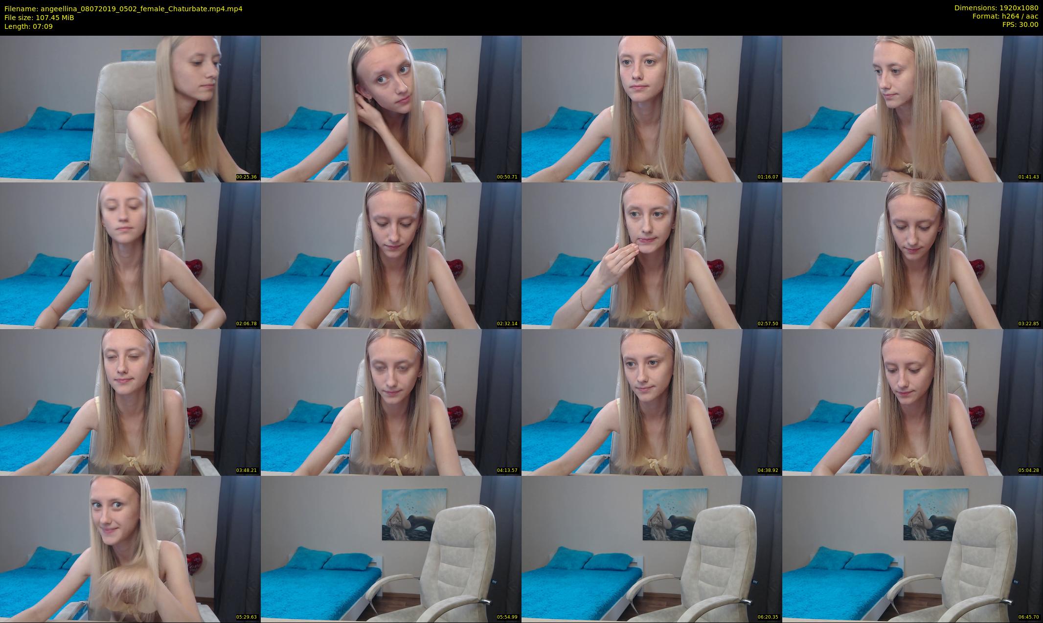 angeellina — 8 minute Chaturbate female cam show recording, 1080p, Jul 8, 2019