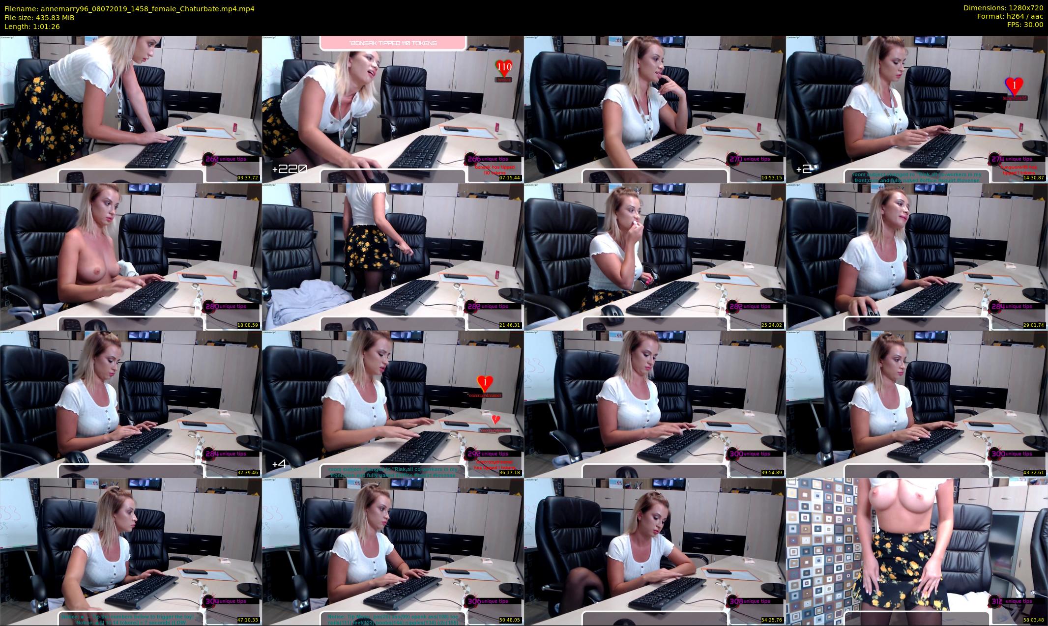 annemarry96 — 62 minute Chaturbate female cam show recording, 720p, Jul 8, 2019