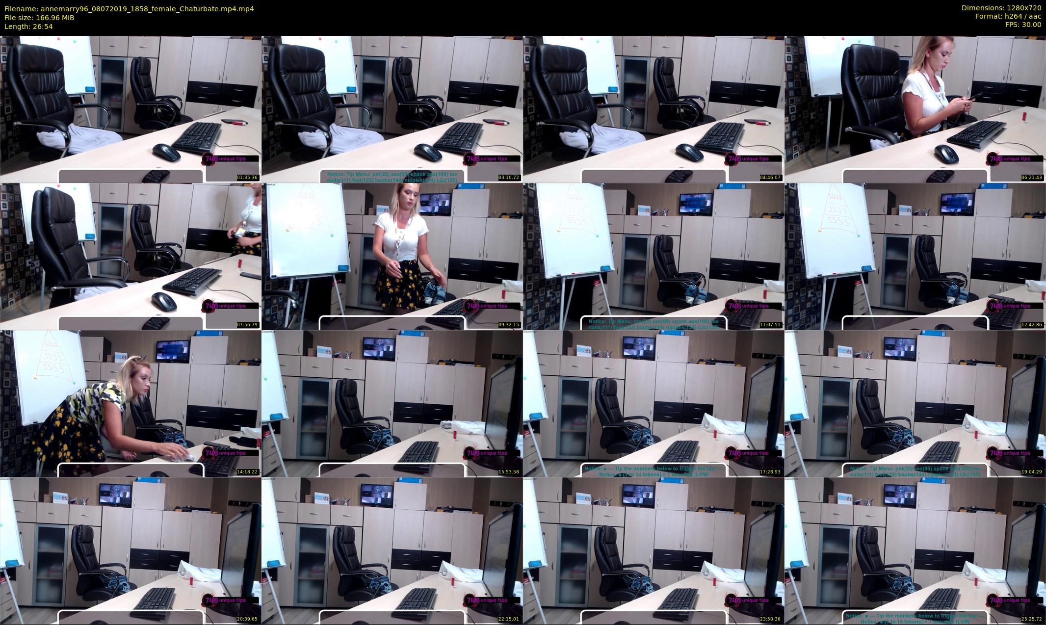 annemarry96 — 27 minute Chaturbate female cam show recording, 720p, Jul 8, 2019