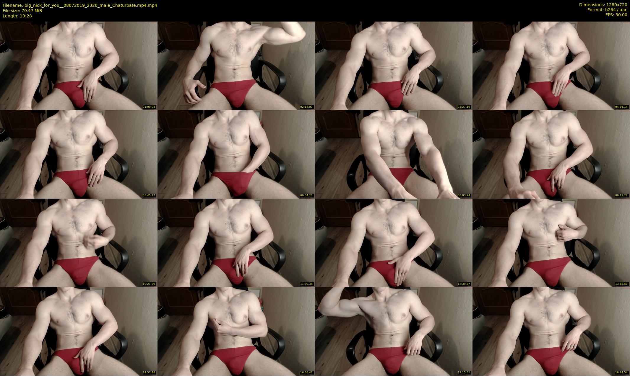 big_nick_for_you_ — 20 minute Chaturbate male cam show recording, 720p, Jul 8, 2019