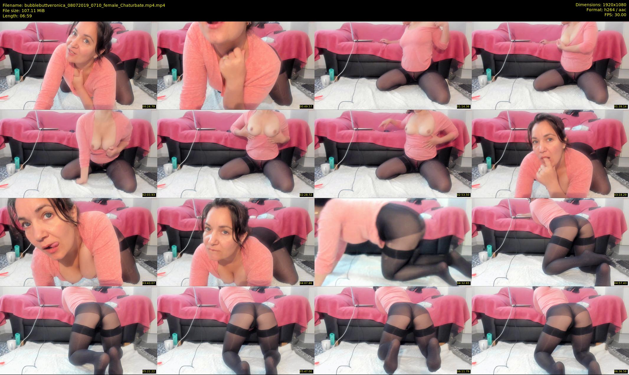 bubblebuttveronica — 7 minute Chaturbate female cam show recording, 1080p, Jul 8, 2019