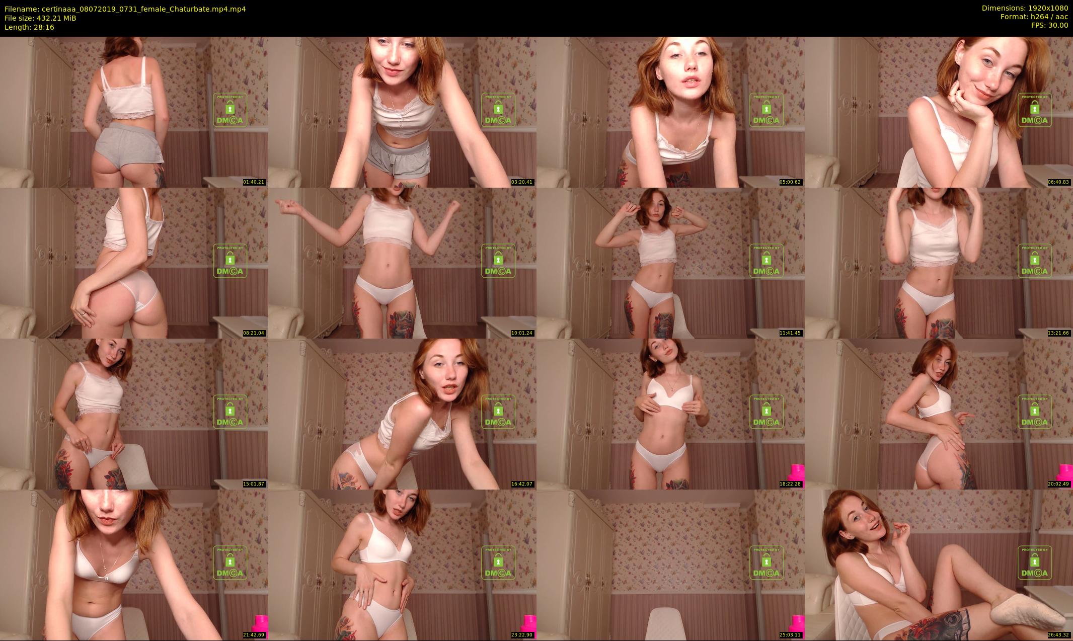 certinaaa — 29 minute Chaturbate female cam show recording, 1080p, Jul 8, 2019