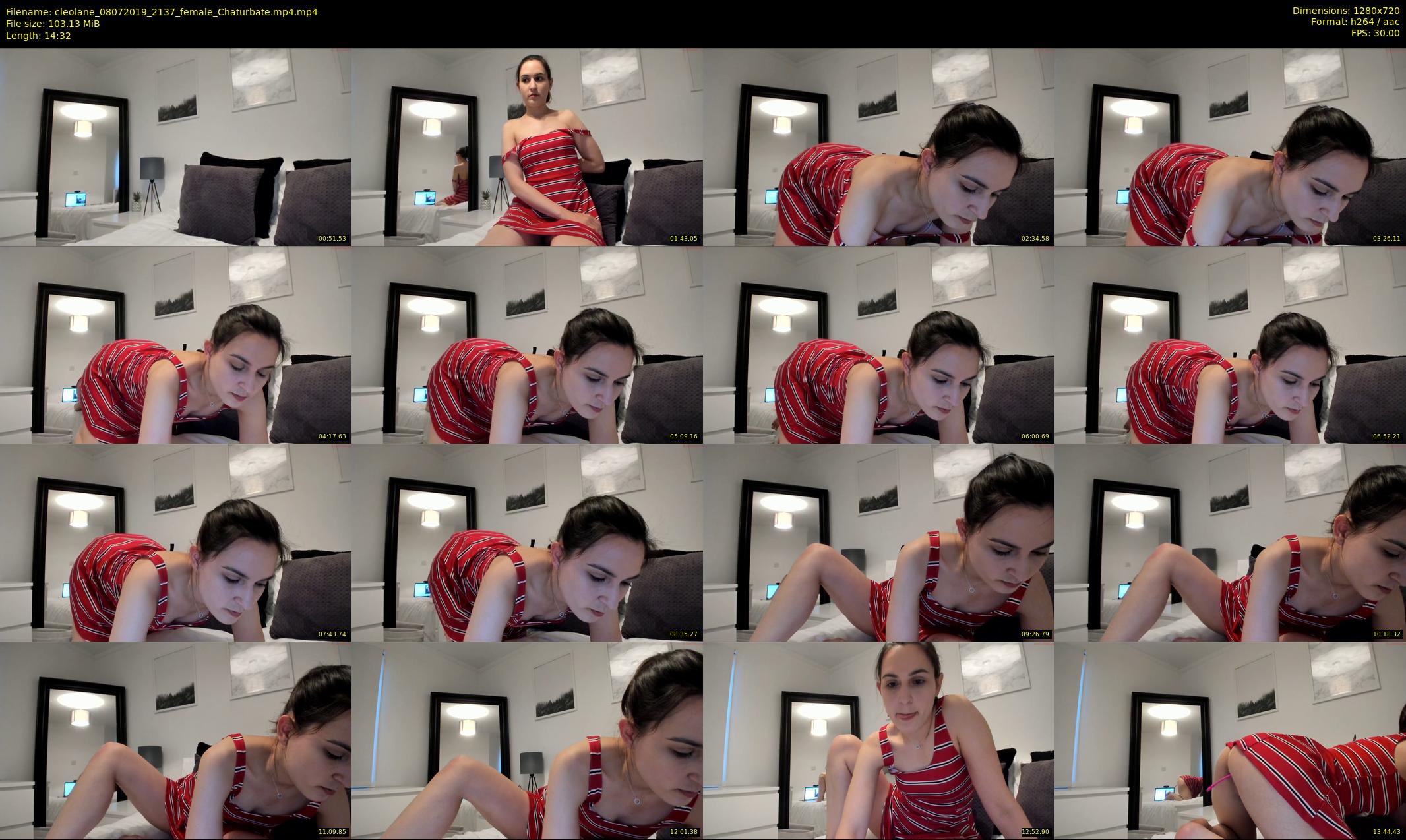 cleolane — 15 minute Chaturbate female cam show recording, 720p, Jul 8, 2019
