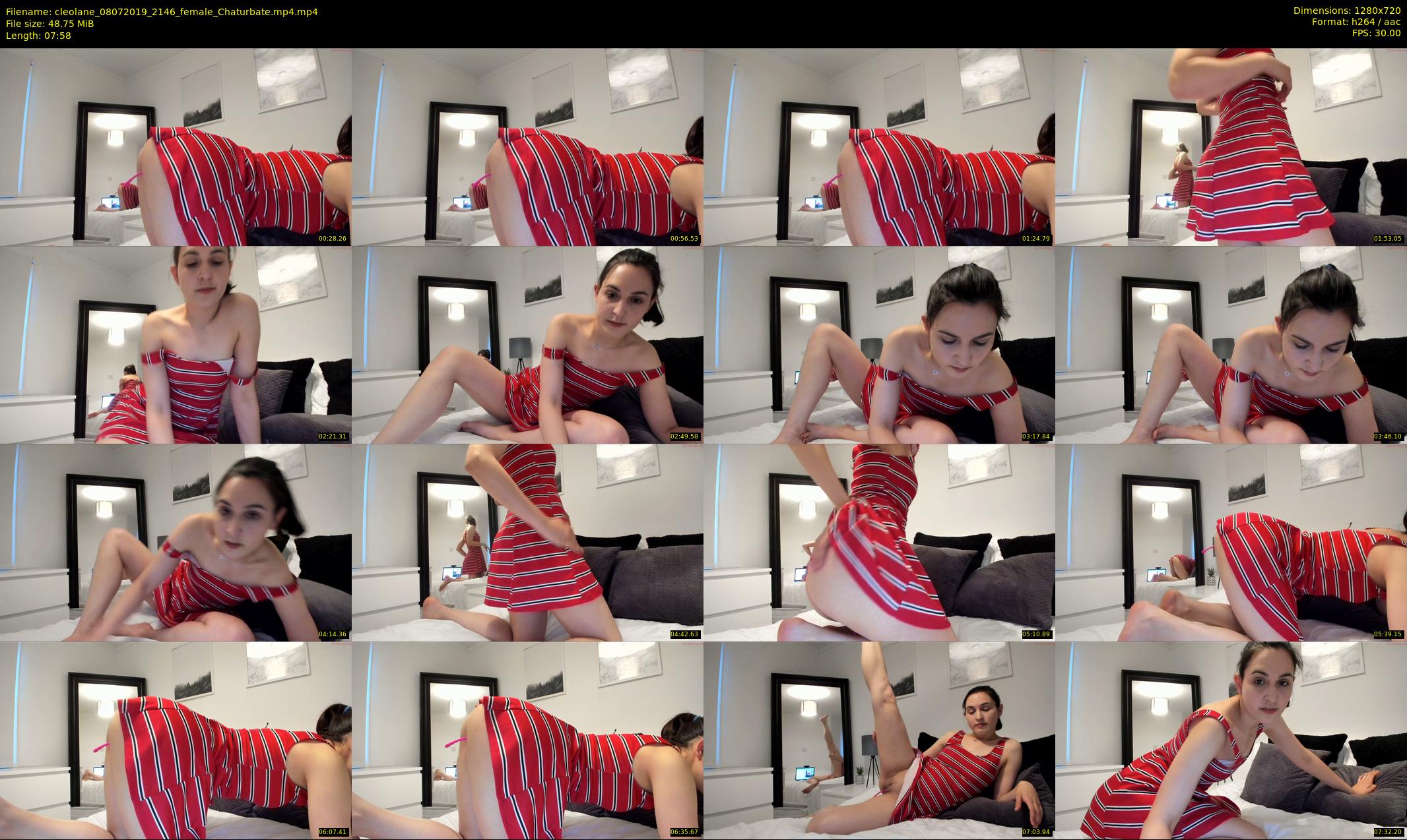 cleolane — 8 minute Chaturbate female cam show recording, 720p, Jul 8, 2019