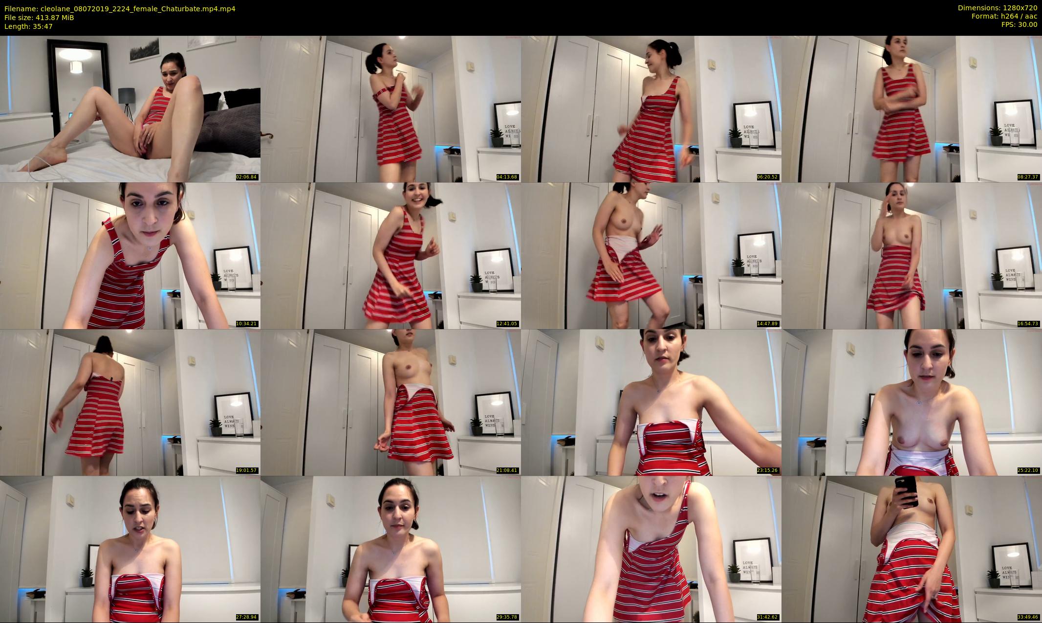 cleolane — 36 minute Chaturbate female cam show recording, 720p, Jul 8, 2019