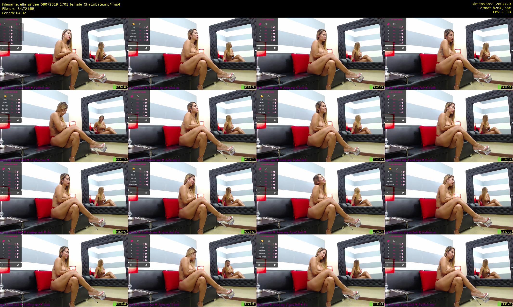 ella_pridee — 5 minute Chaturbate female cam show recording, 720p, Jul 8, 2019