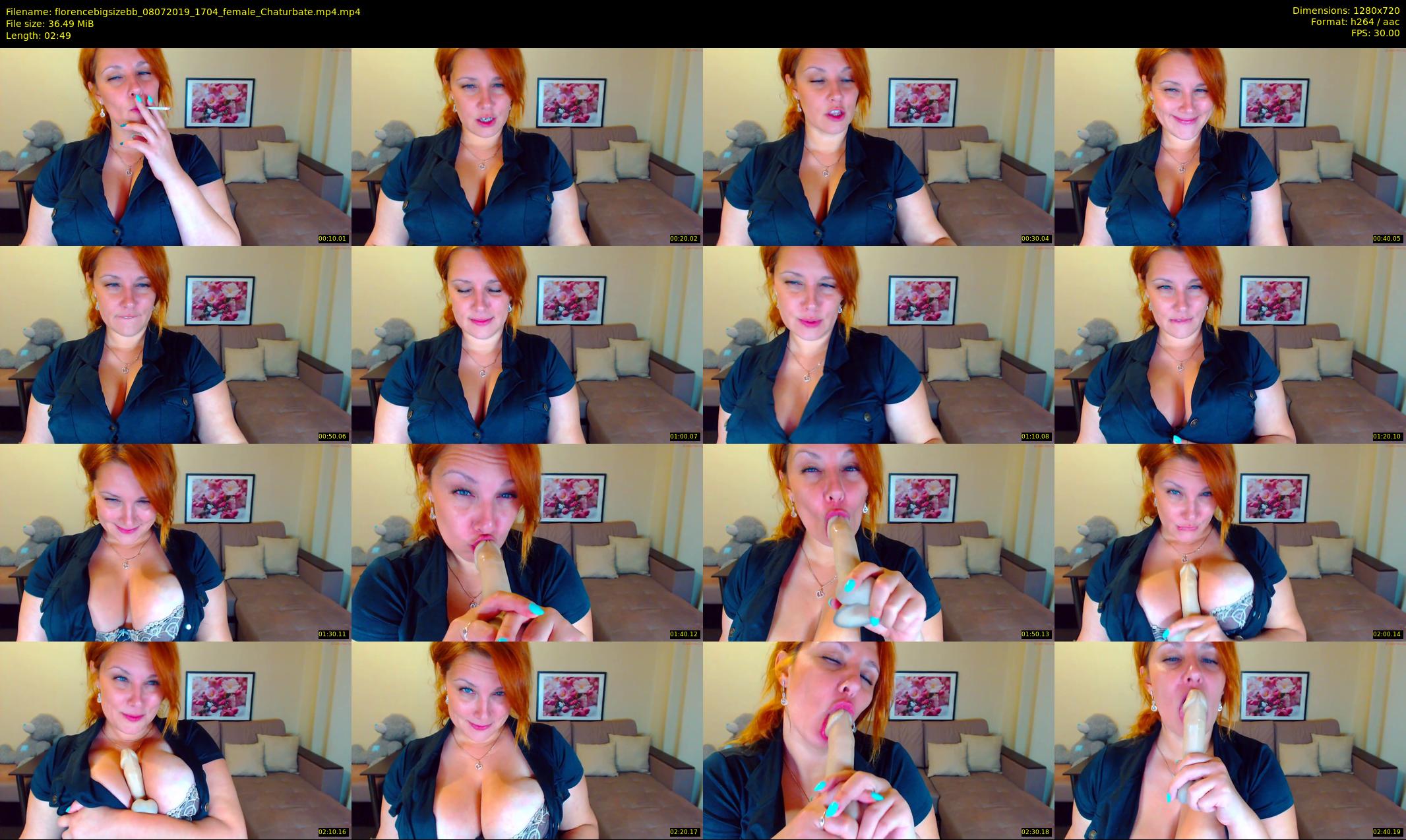 florencebigsizebb — 3 minute Chaturbate female cam show recording, 720p, Jul 8, 2019