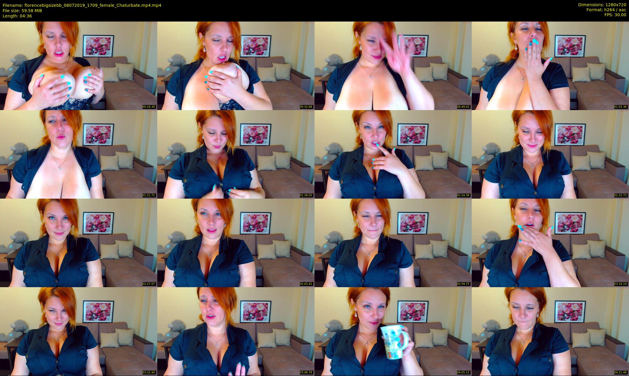 florencebigsizebb — 5 minute Chaturbate female cam show recording, 720p, Jul 8, 2019