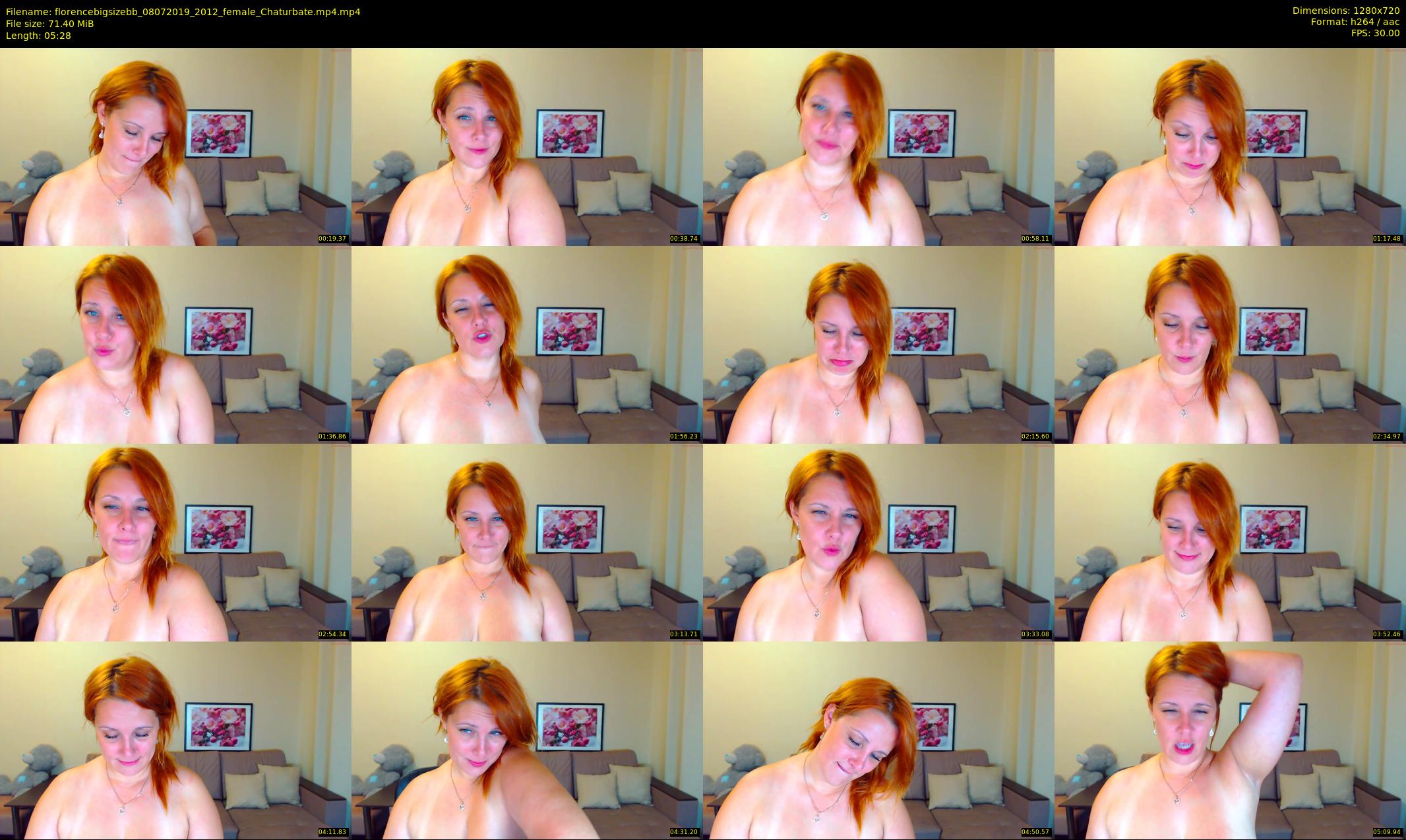 florencebigsizebb — 6 minute Chaturbate female cam show recording, 720p, Jul 8, 2019