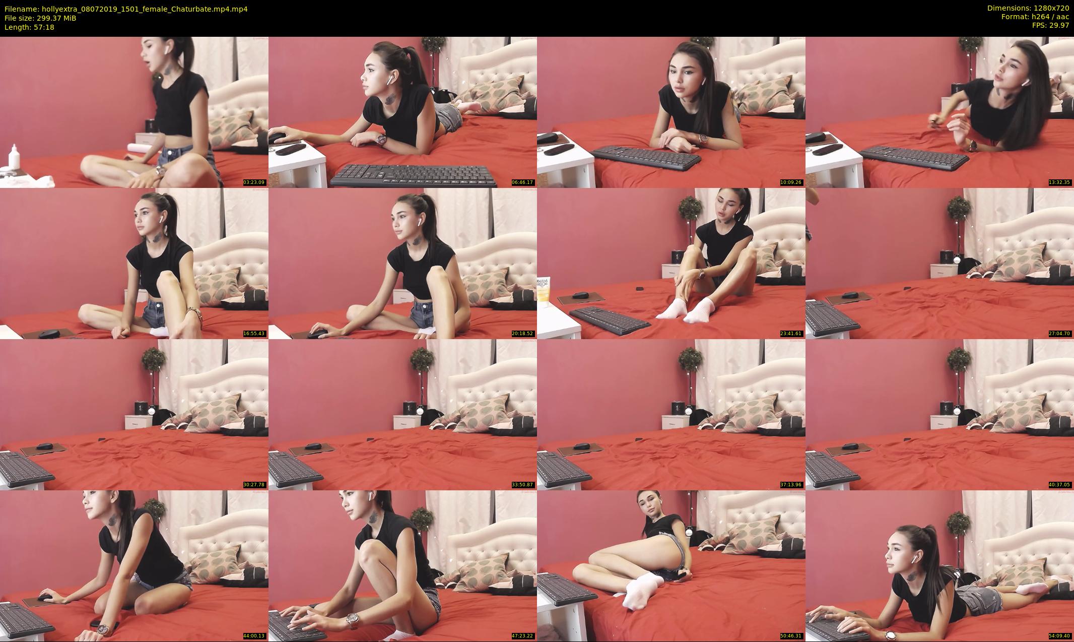 hollyextra — 58 minute Chaturbate female cam show recording, 720p, Jul 8, 2019