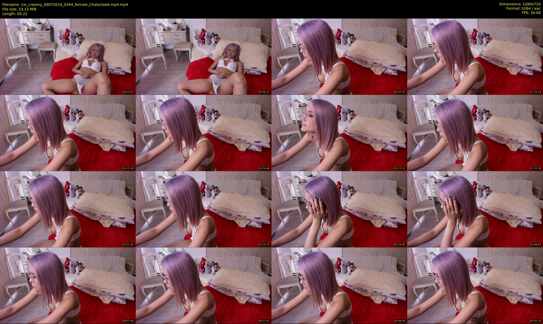 ice_creamy — 6 minute Chaturbate female cam show recording, 720p, Jul 9, 2019