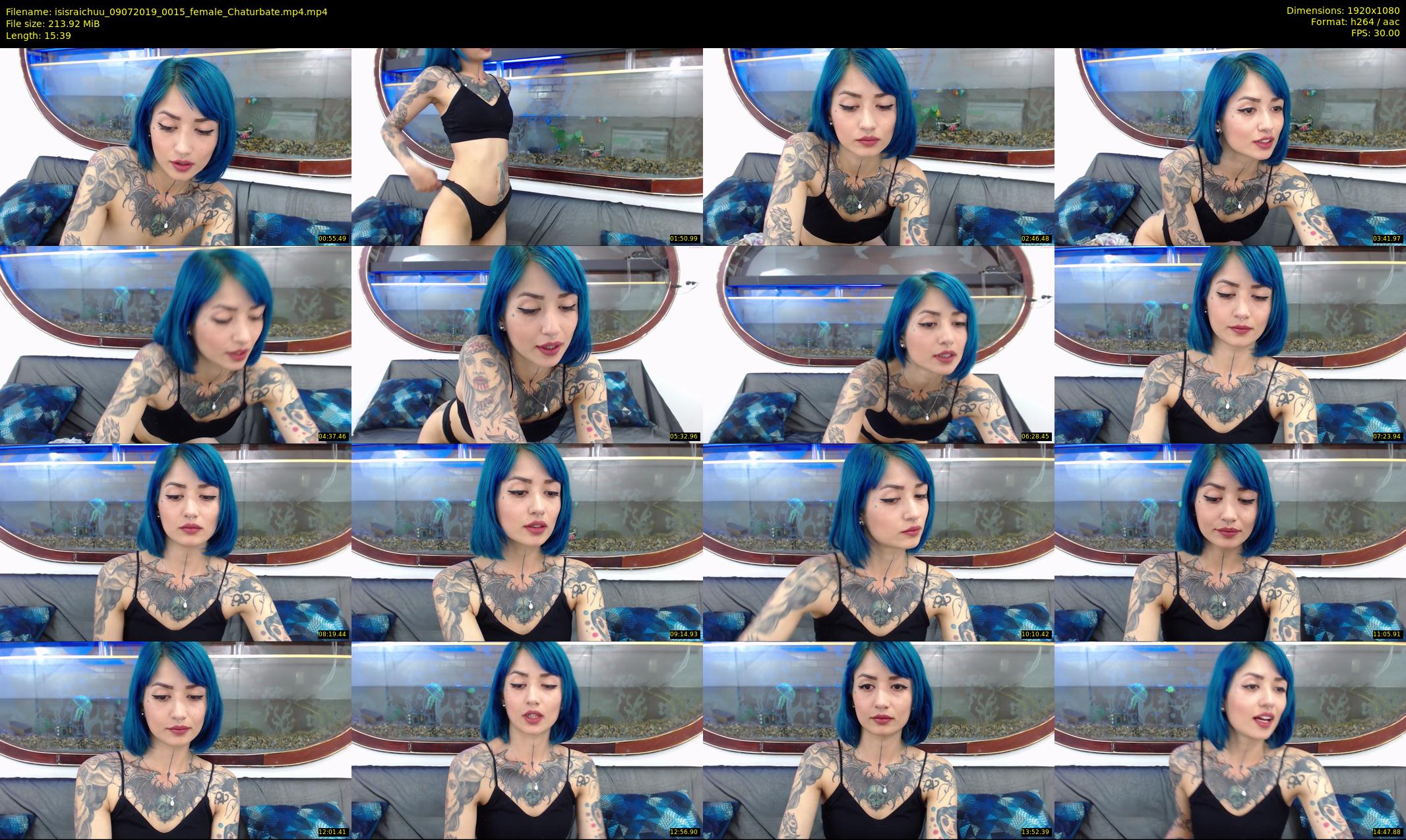 isisraichuu — 16 minute Chaturbate female cam show recording, 1080p, Jul 9, 2019