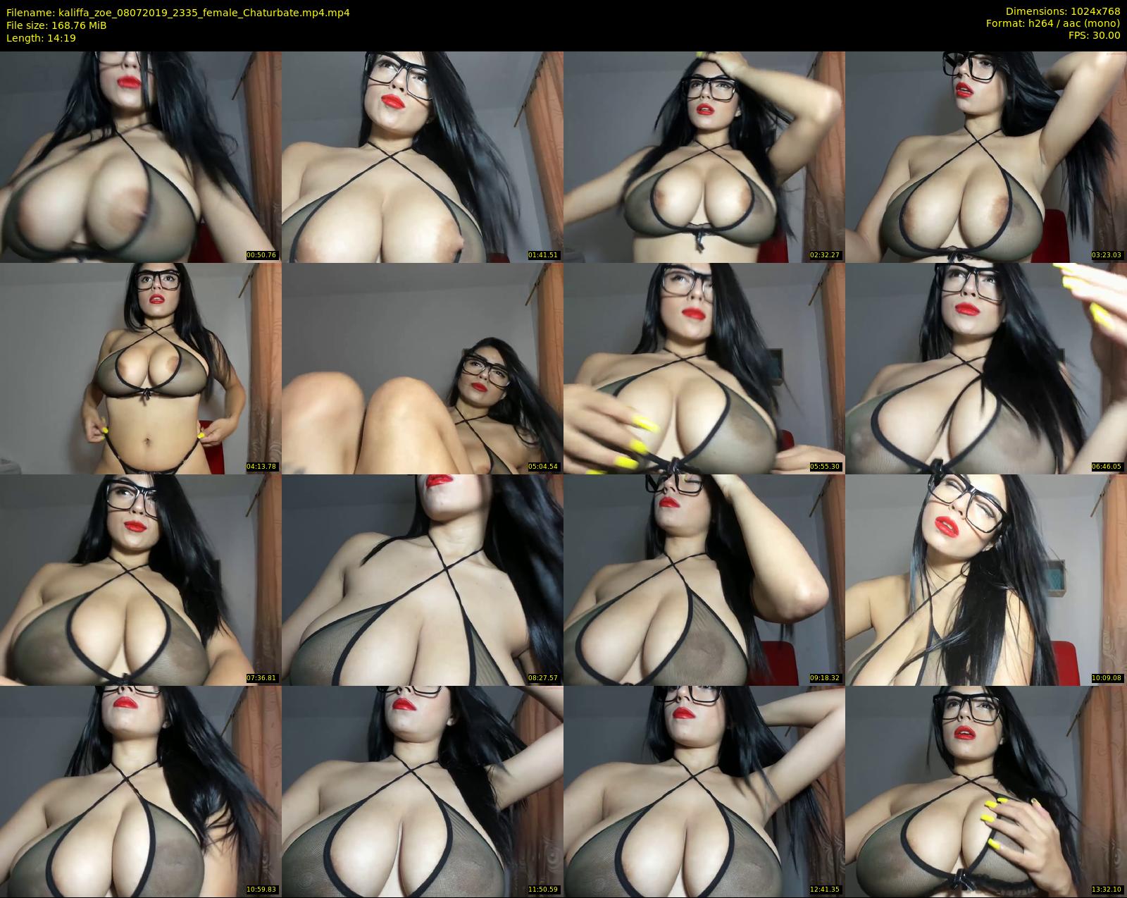 kaliffa_zoe — 15 minute Chaturbate female cam show recording, 720p, Jul 8, 2019