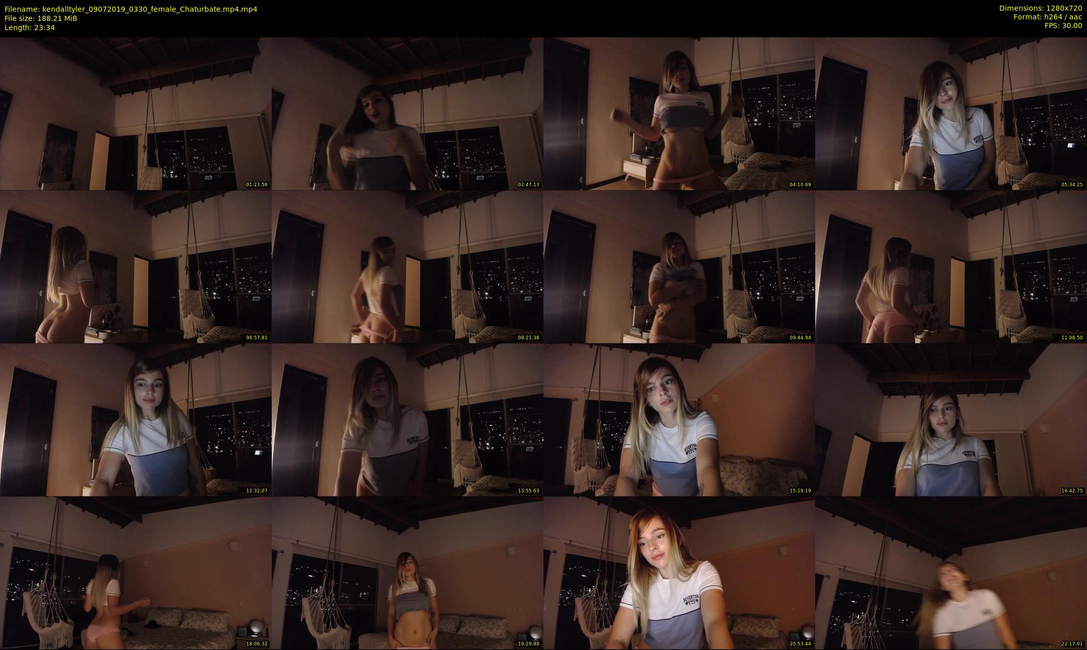 kendalltyler — 24 minute Chaturbate female cam show recording, 720p, Jul 9, 2019