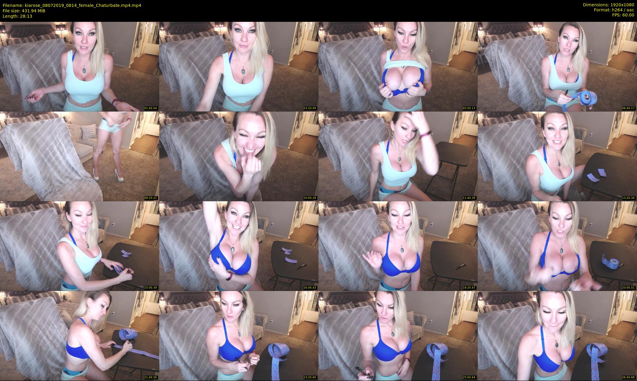kiarose — 29 minute Chaturbate female cam show recording, 1080p, Jul 8, 2019