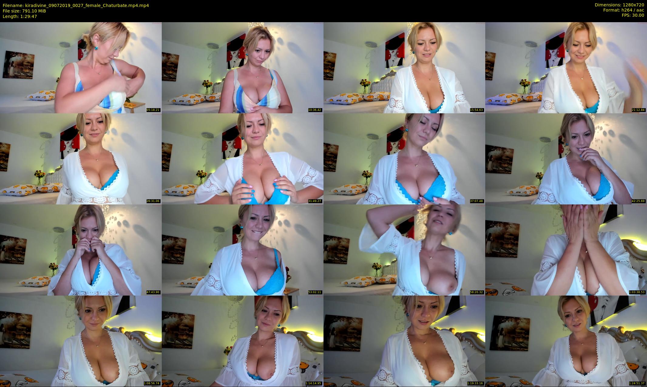 kiradivine — 90 minute Chaturbate female cam show recording, 720p, Jul 9, 2019