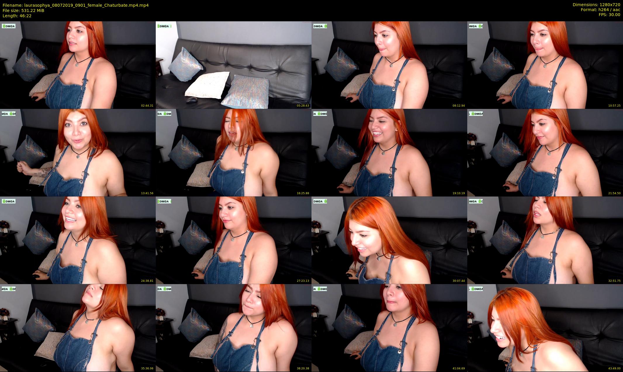 laurasophya — 47 minute Chaturbate female cam show recording, 720p, Jul 8, 2019