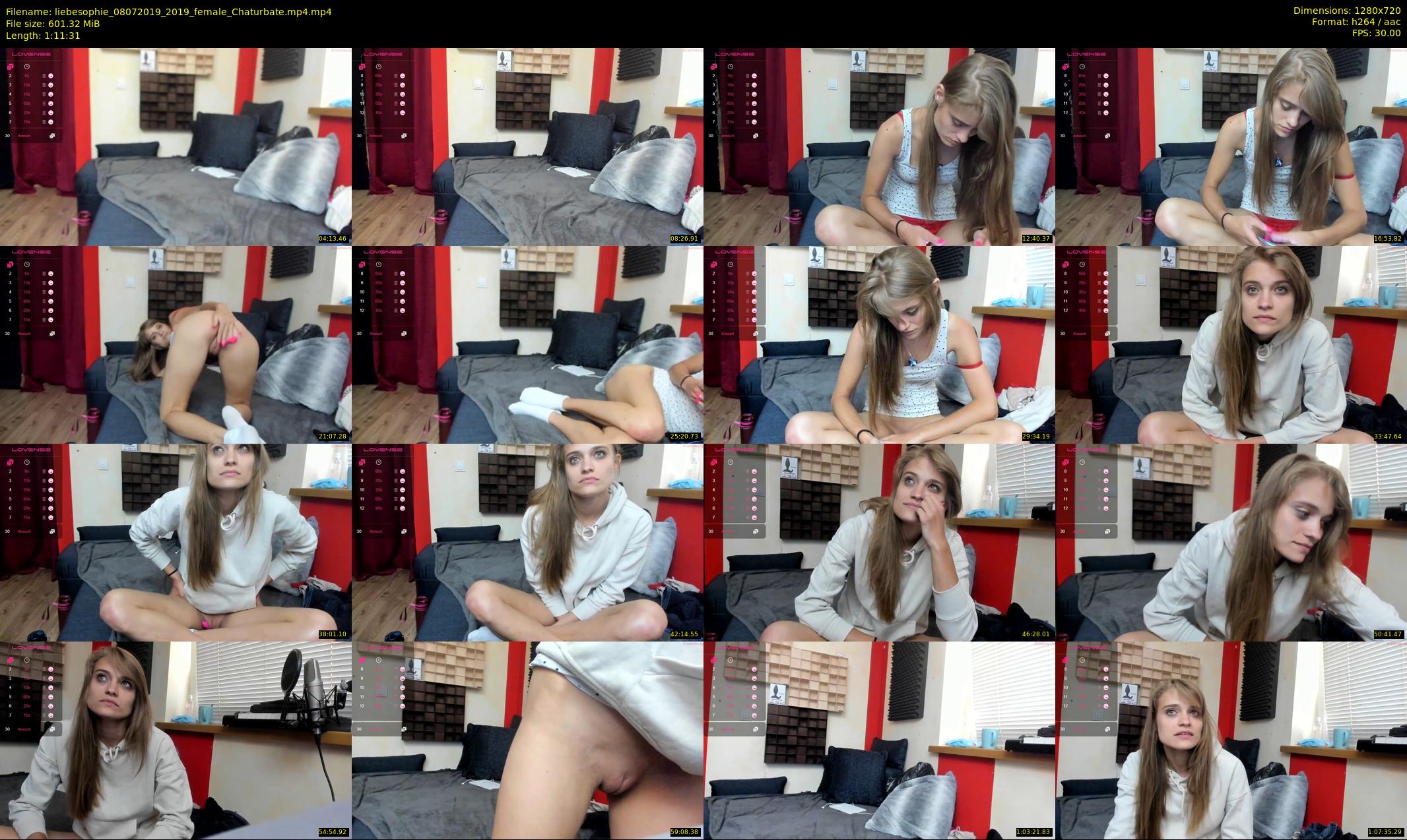 liebesophie — 72 minute Chaturbate female cam show recording, 720p, Jul 8, 2019