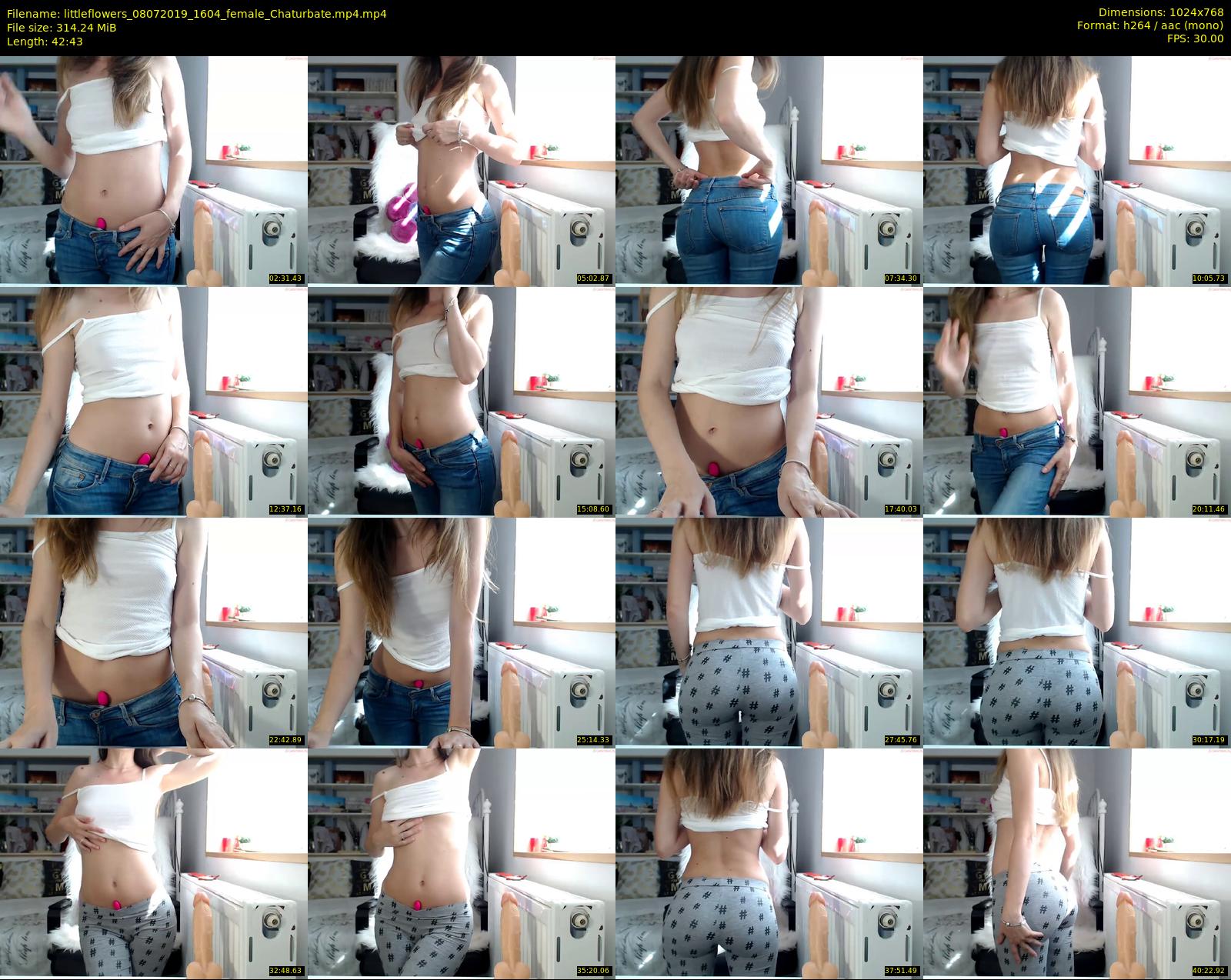 littleflowers — 43 minute Chaturbate female cam show recording, 720p, Jul 8, 2019